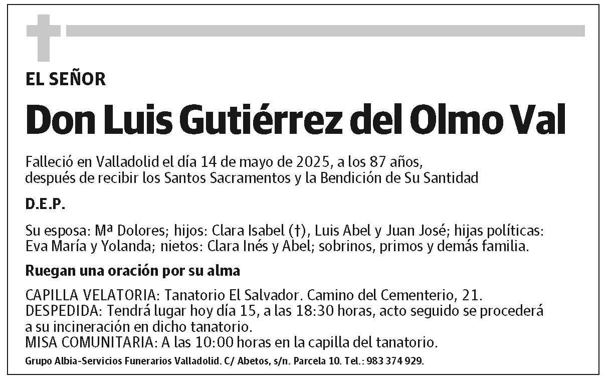 Luis Gutiérrez del Olmo Val