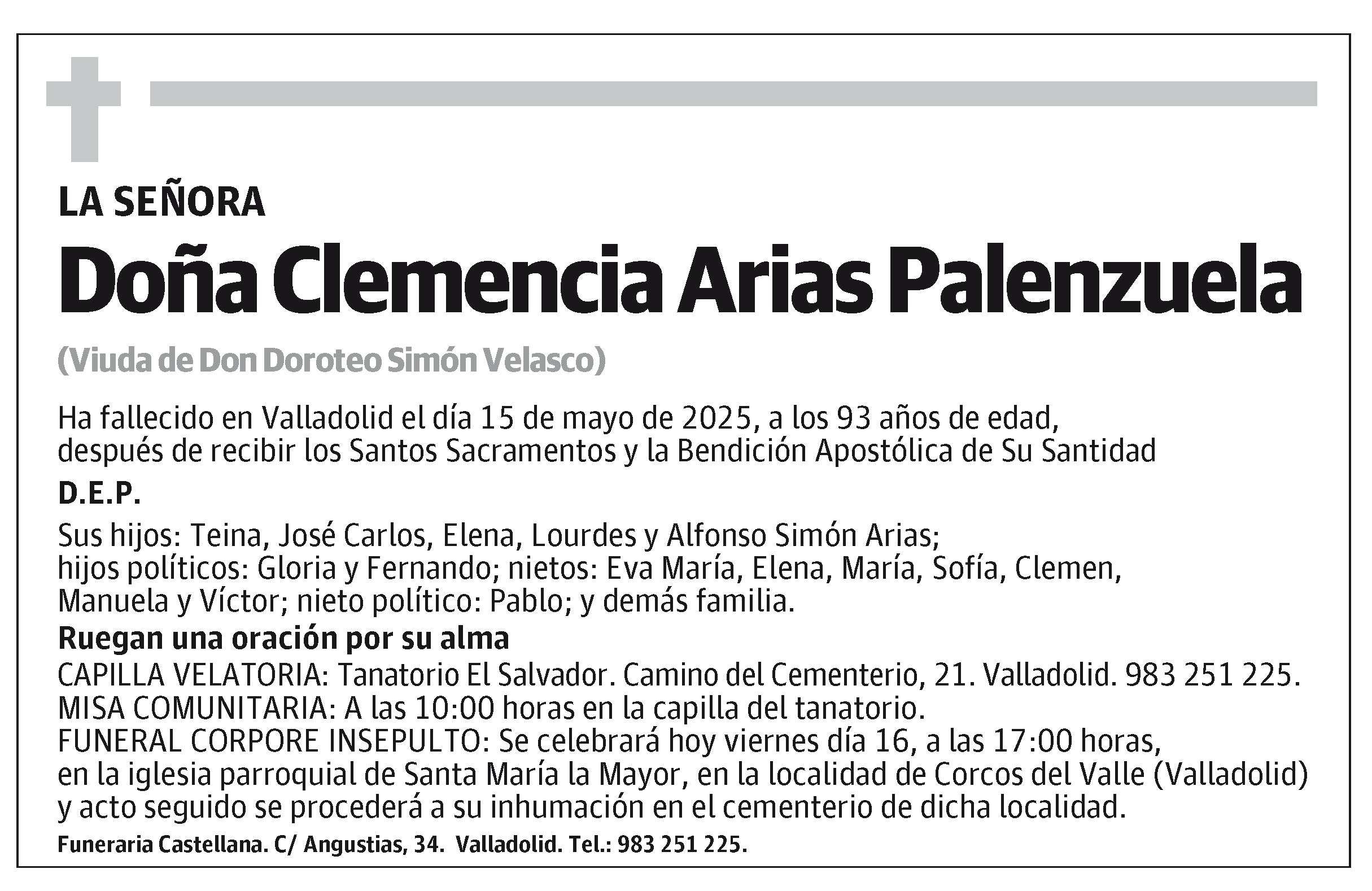 Clemencia Arias Palenzuela