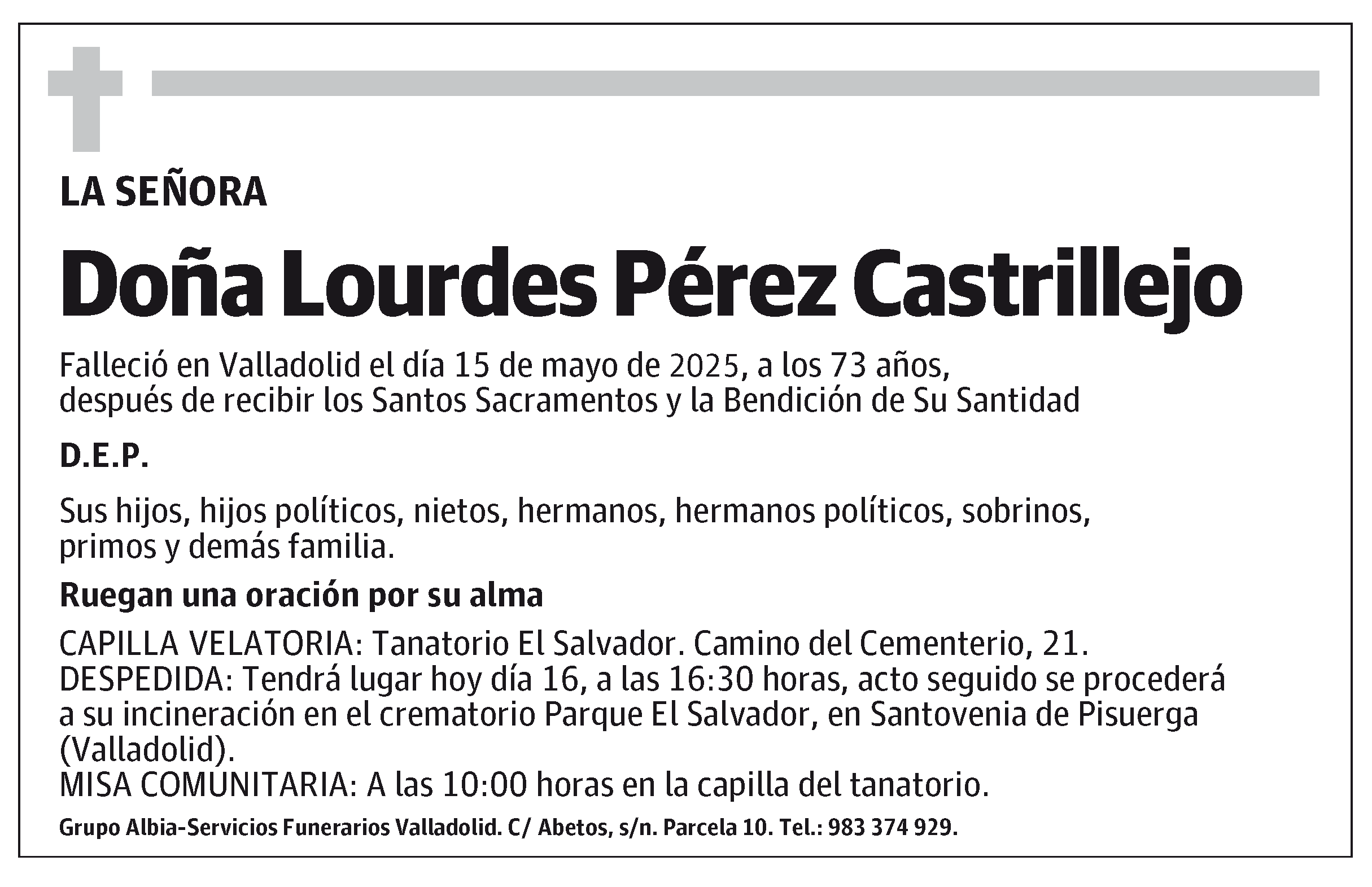 Lourdes Pérez Castrillejo
