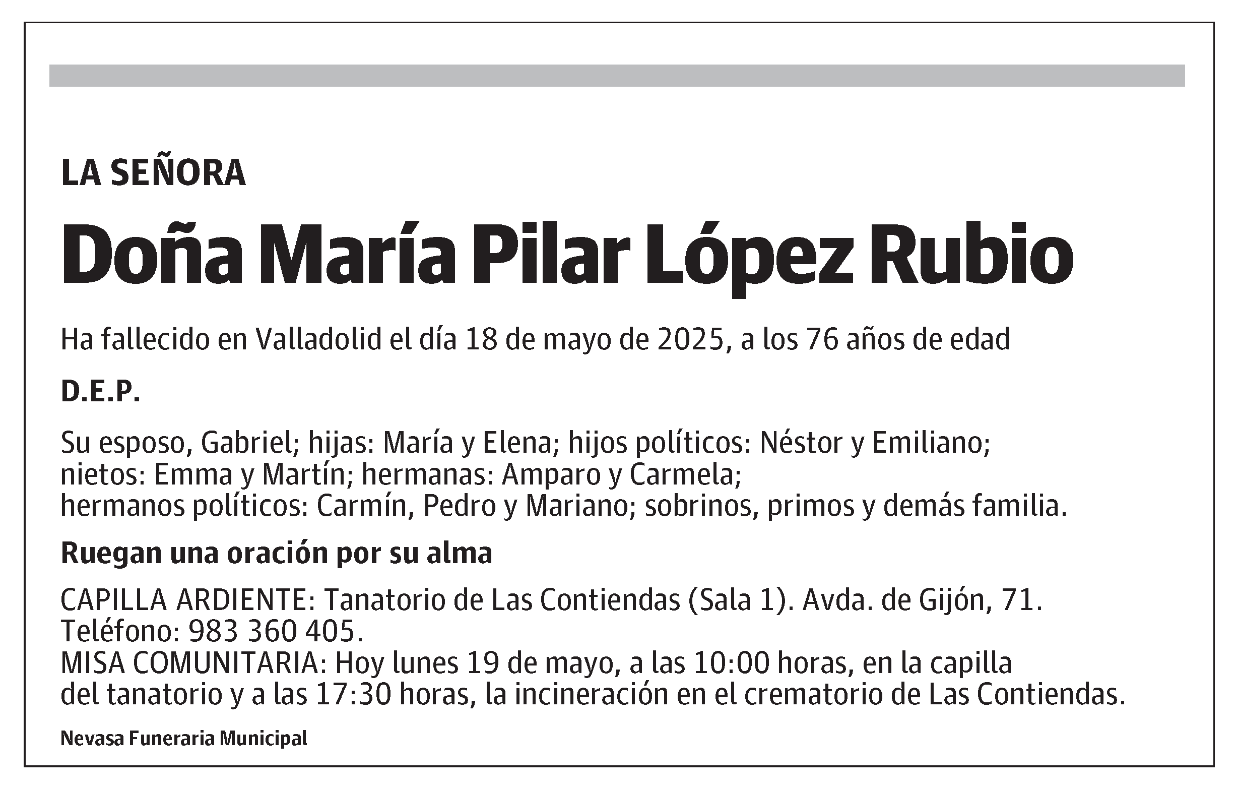 María Pilar López Rubio