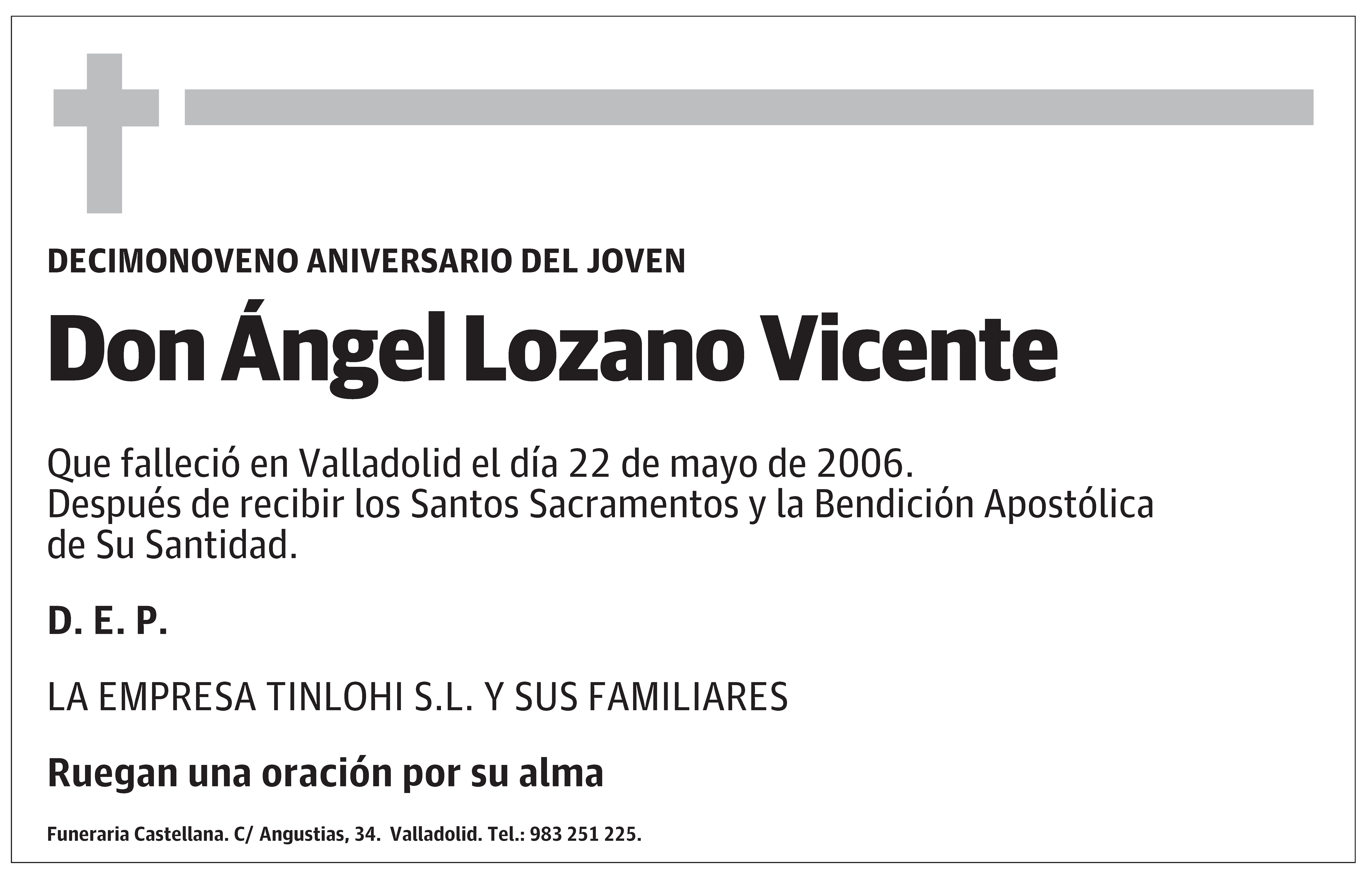 D. Ángel Lozano Vicente