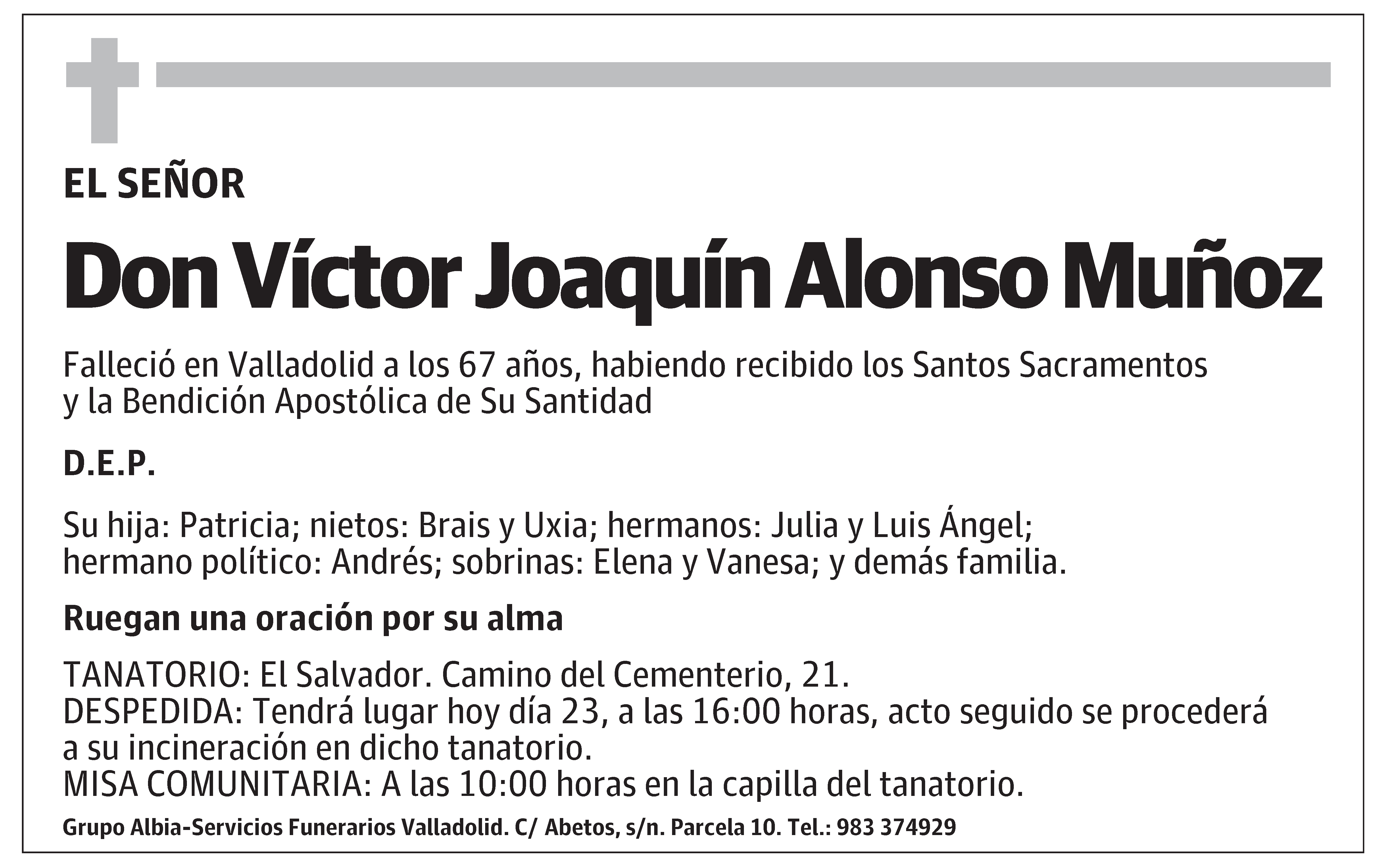 Víctor Joaquín Alonso Muñoz
