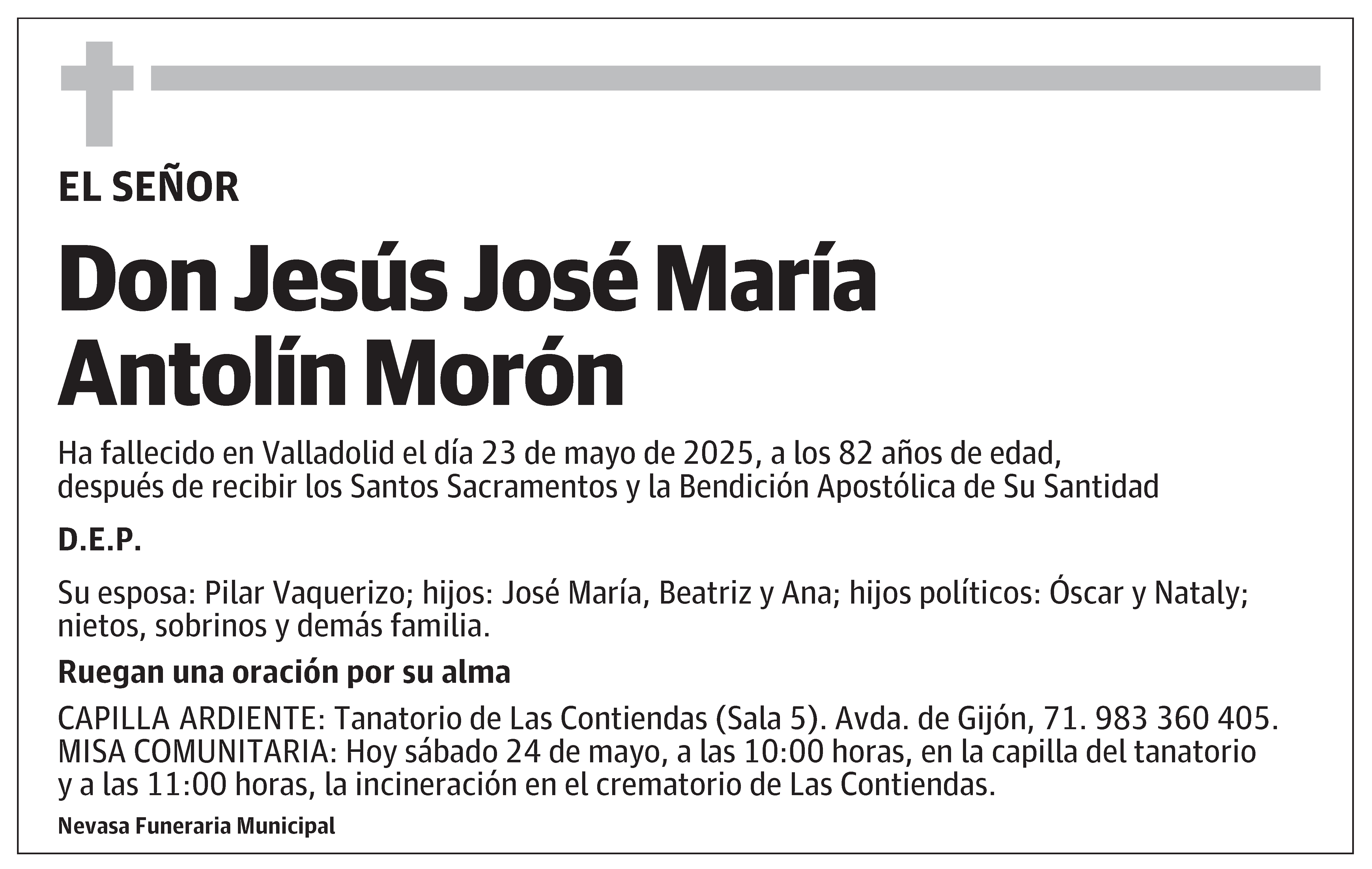 Jesús José María Antolín Morón