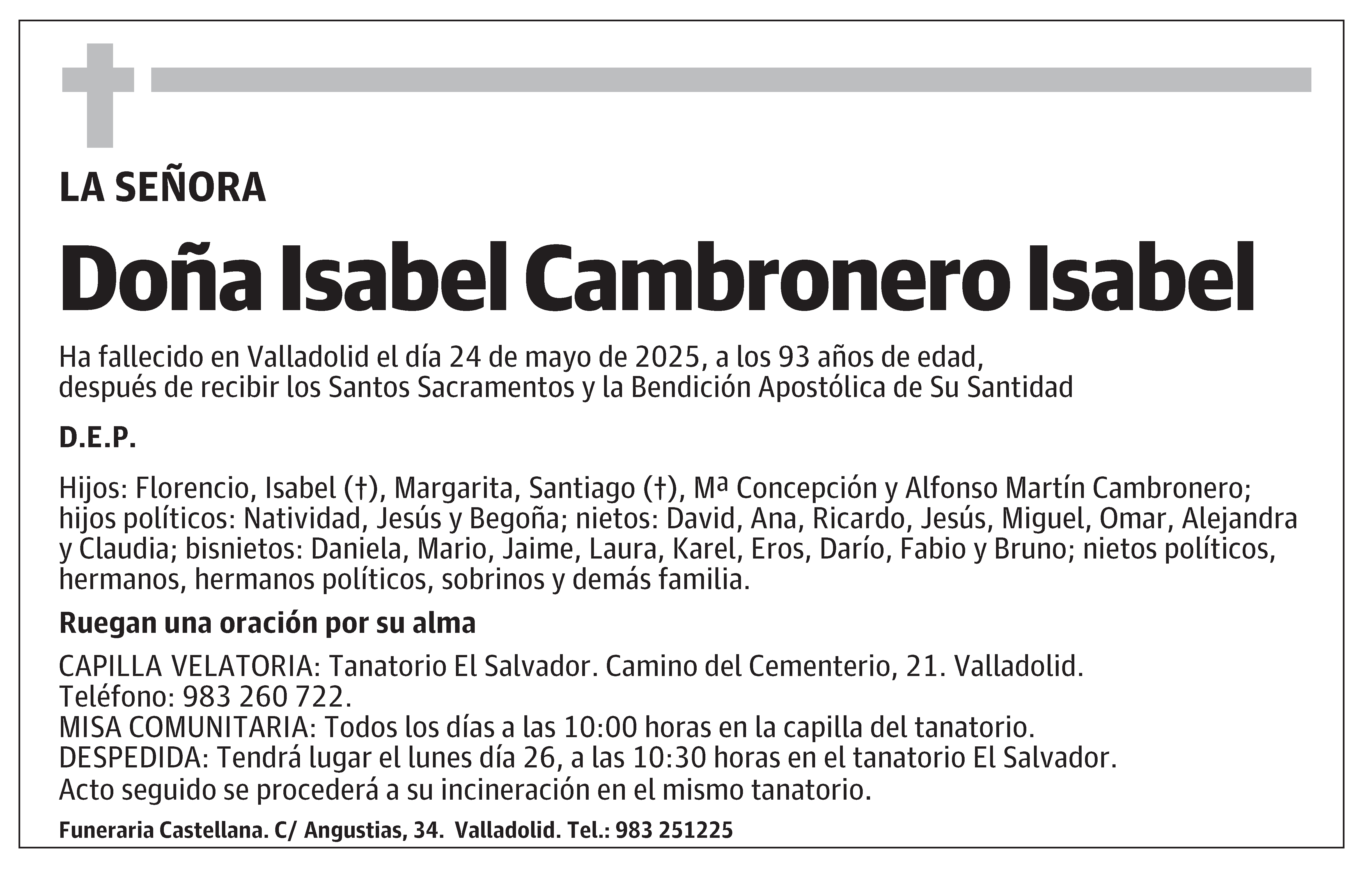 Isabel Cambronero Isabel