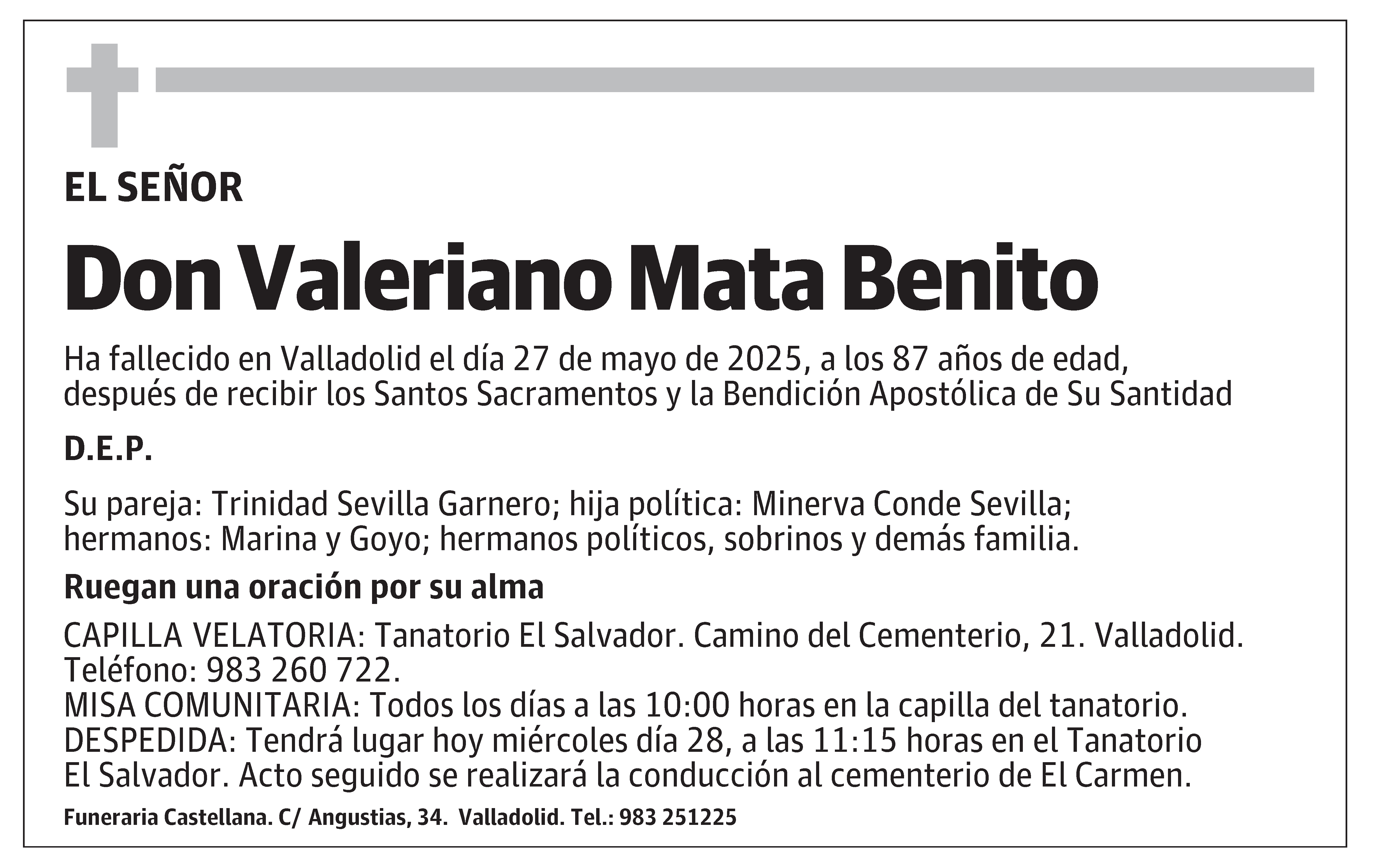 Valeriano Mata Benito