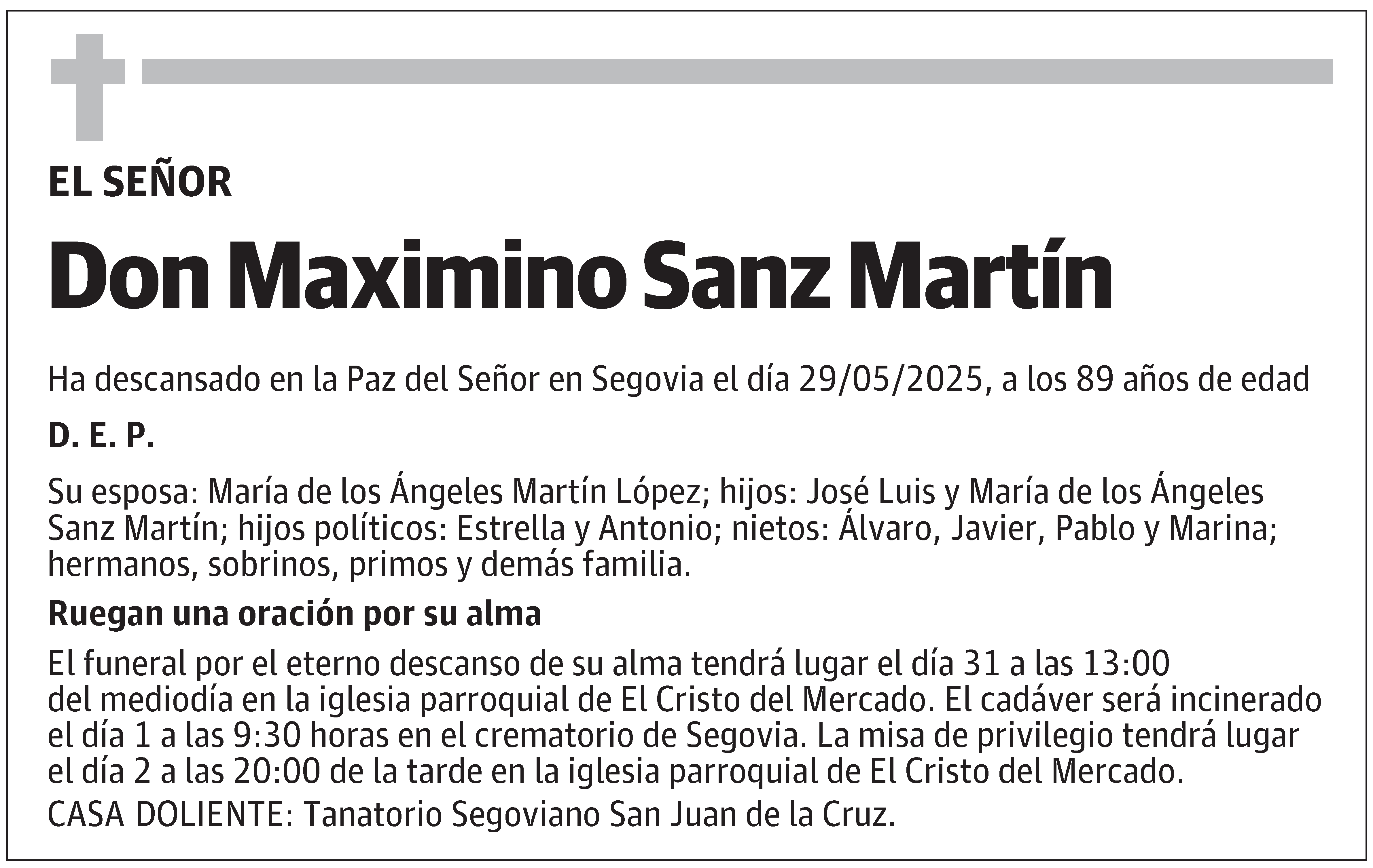 Maximino Sanz Martín