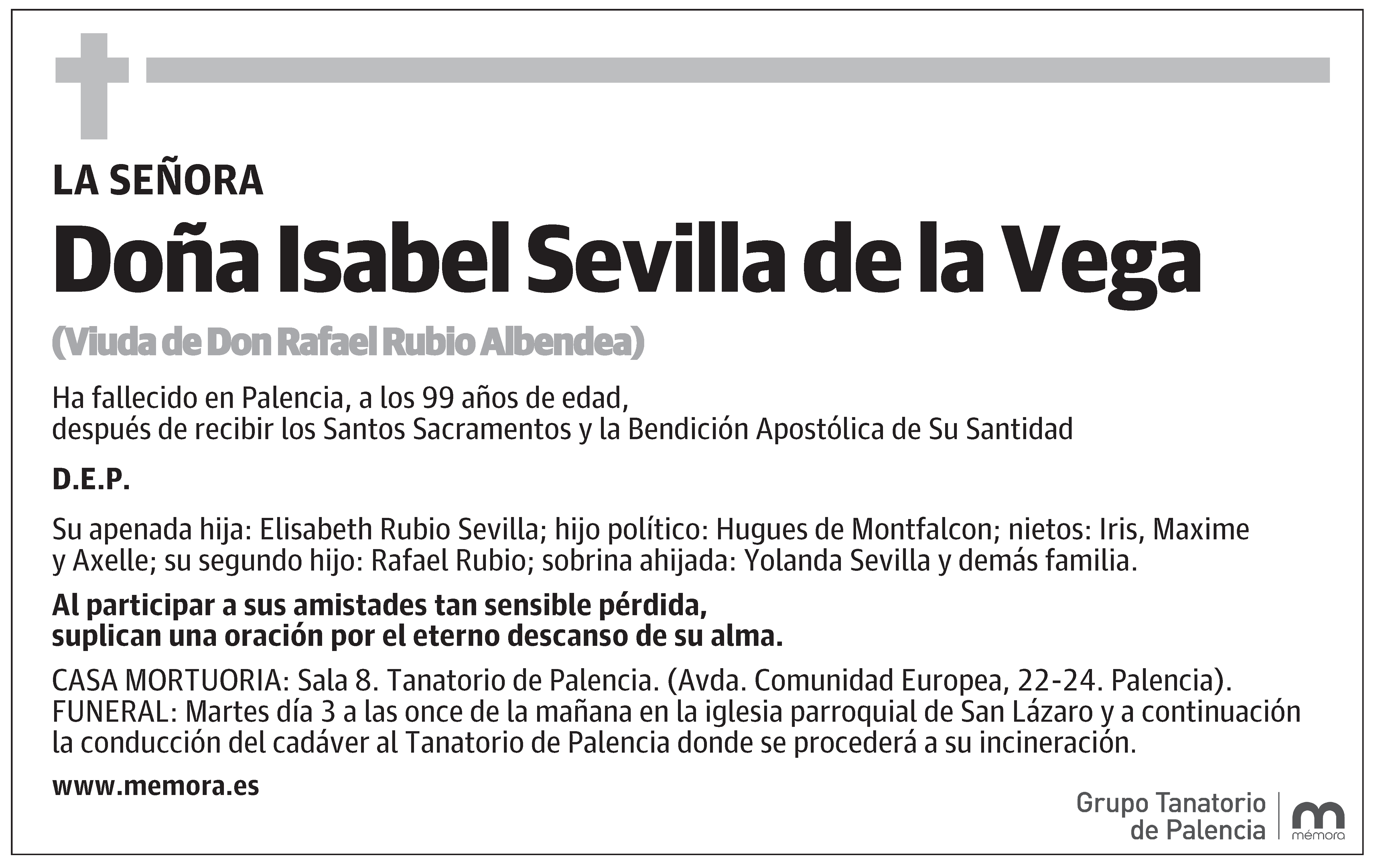 Isabel Sevilla de la Vega