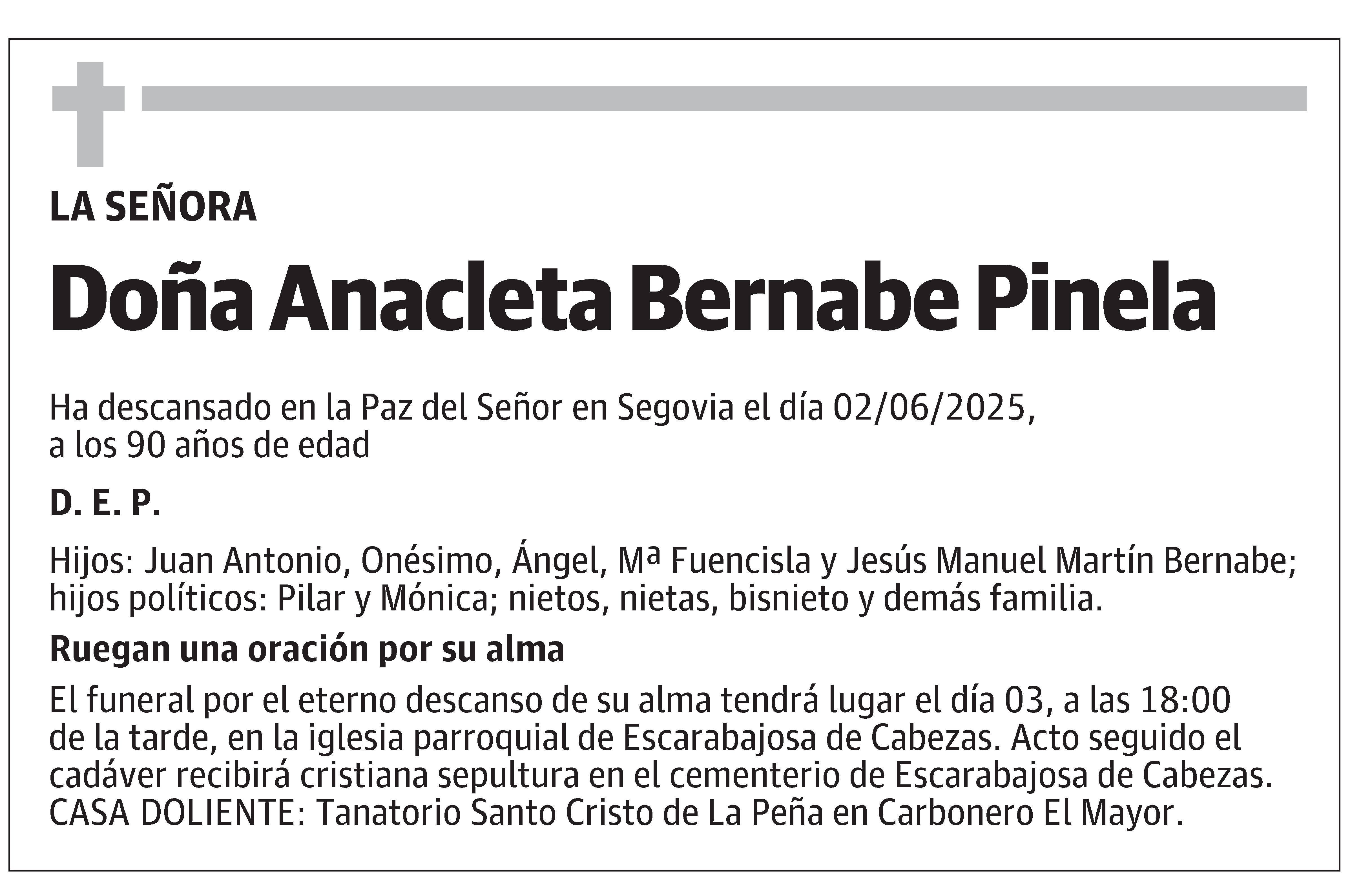 Anacleta Bernabe Pinela