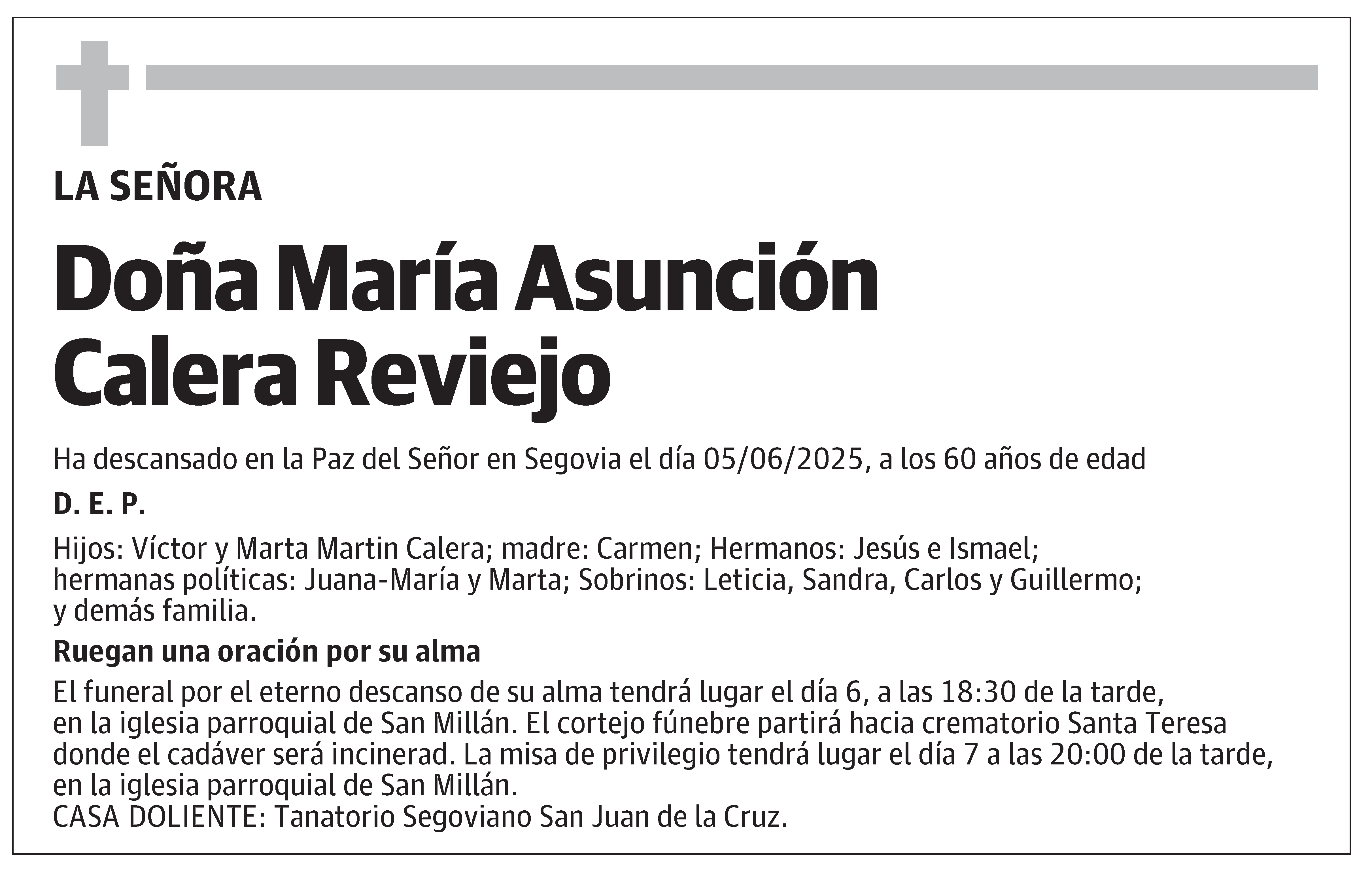 María Asunción Calera Reviejo