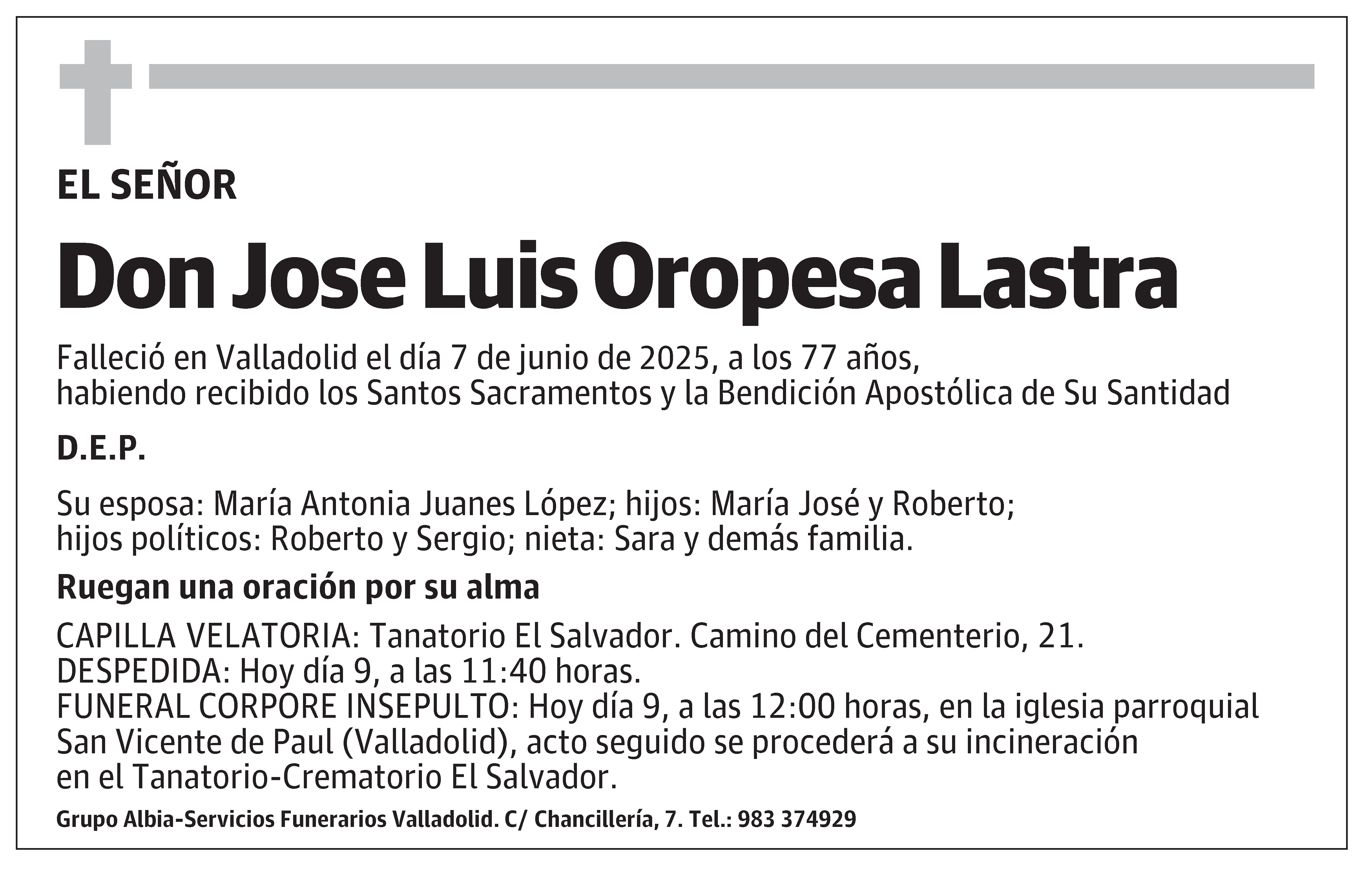 Jose Luis Oropesa Lastra