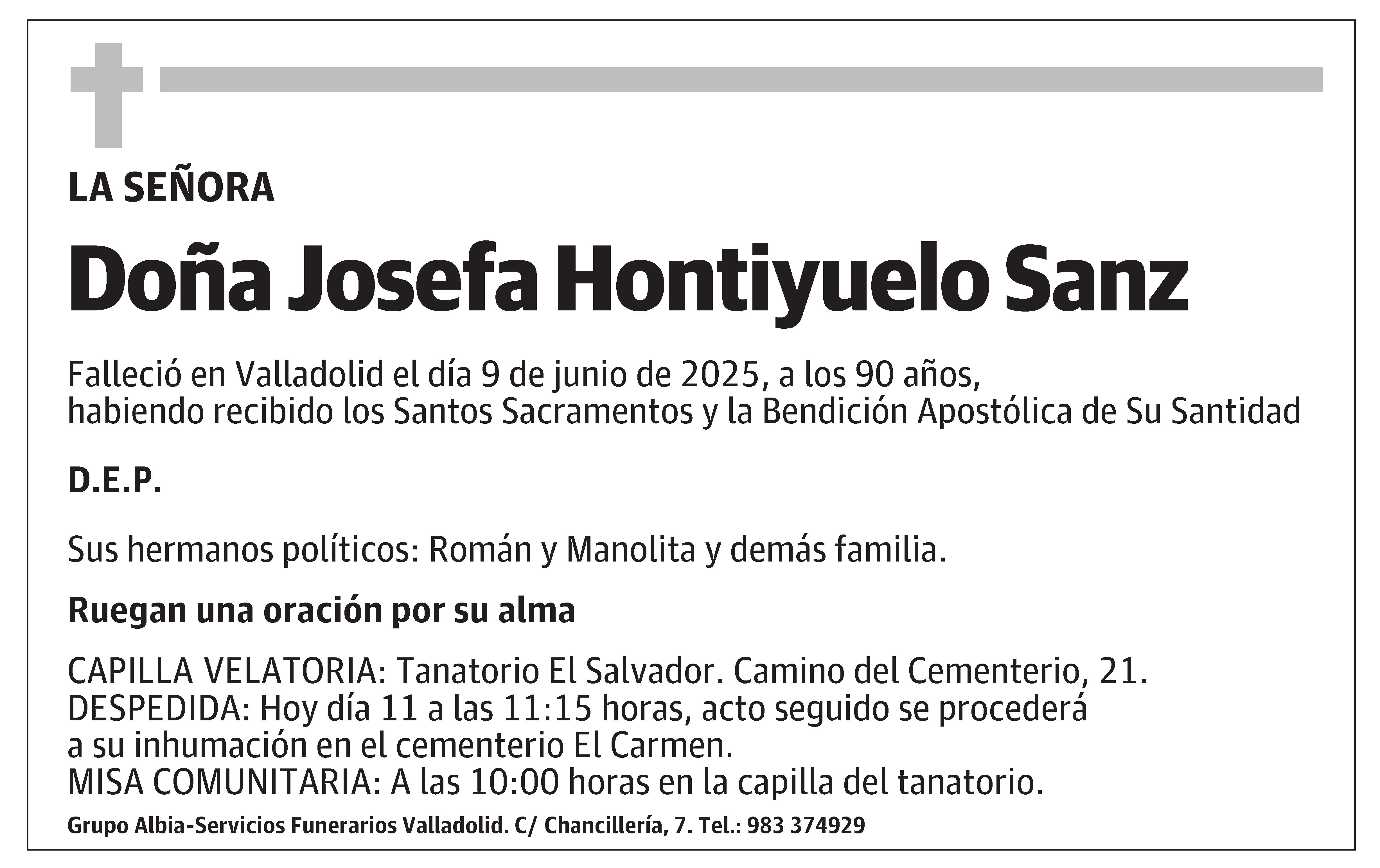Josefa Hontiyuelo Sanz