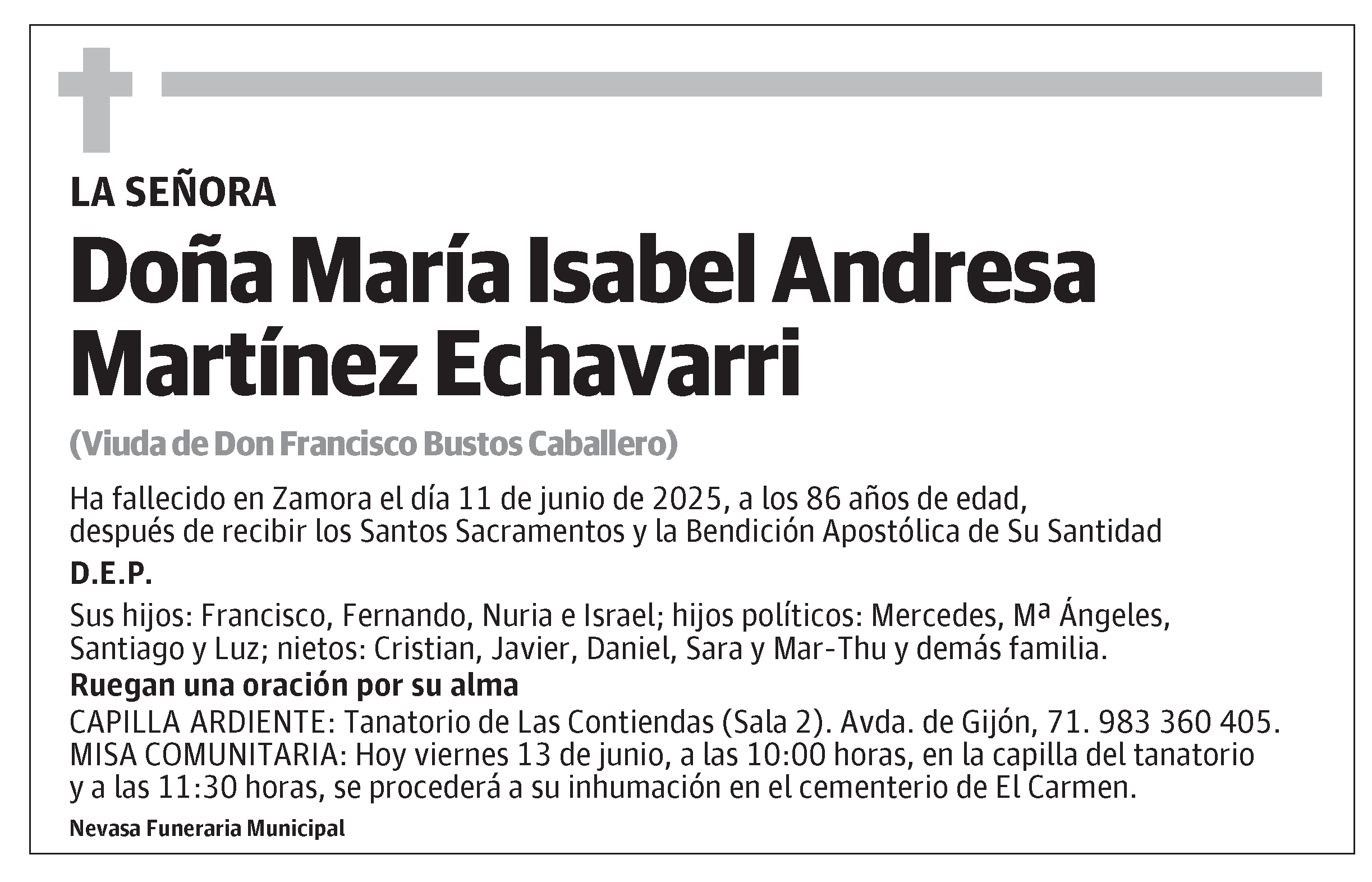 María Isabel Andresa Martínez Echavarri