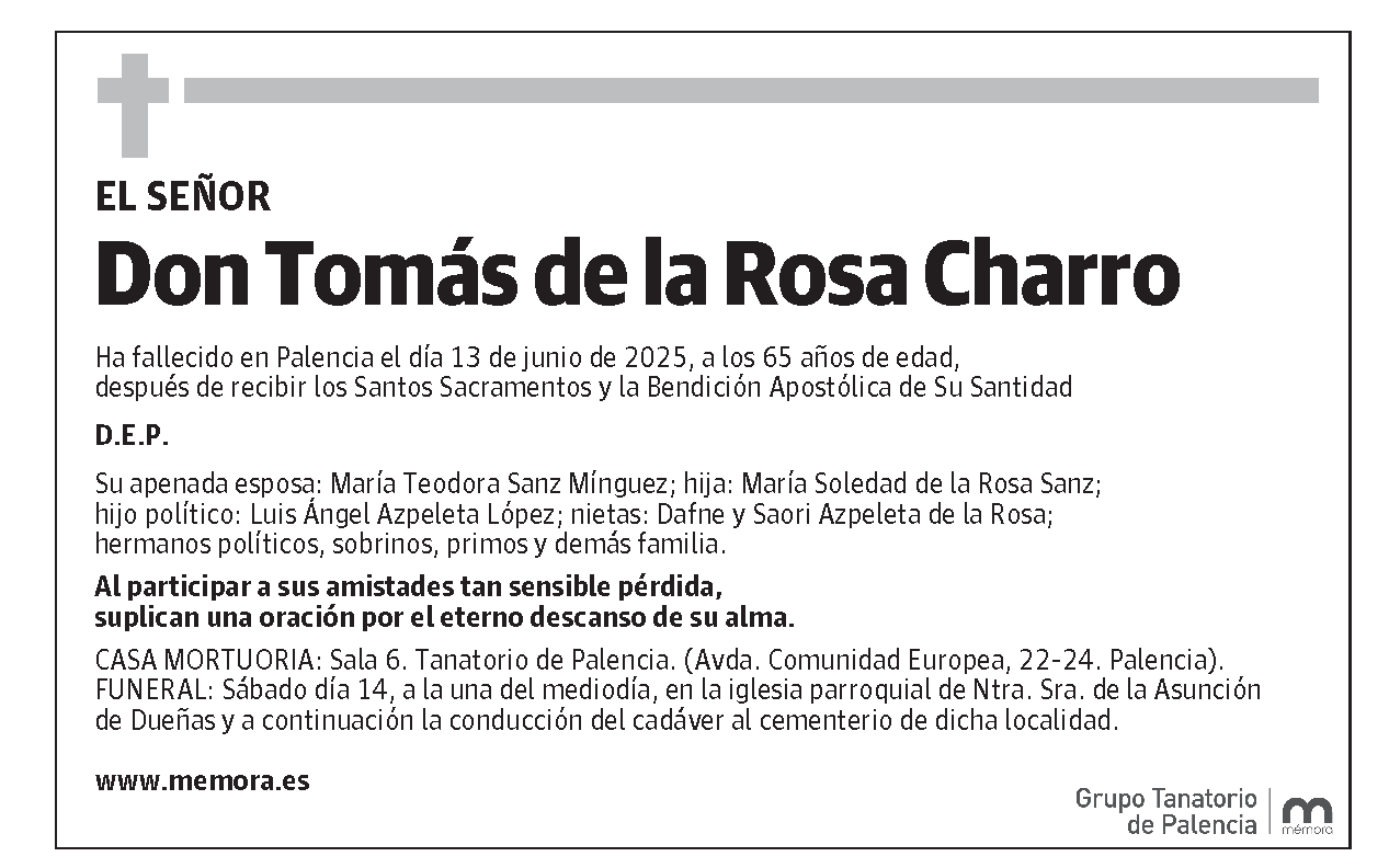 Tomás de la Rosa Charro