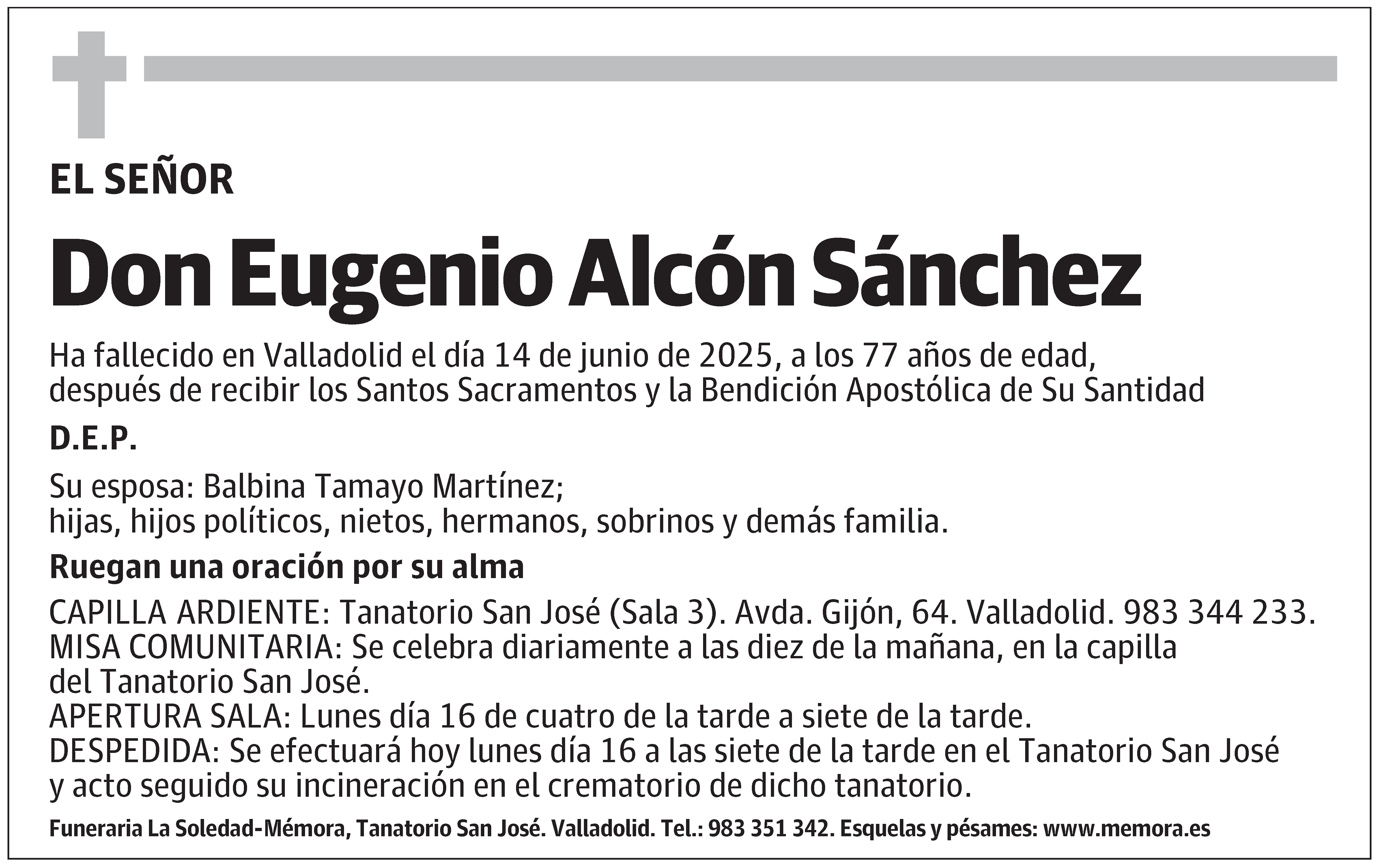 Eugenio Alcón Sánchez