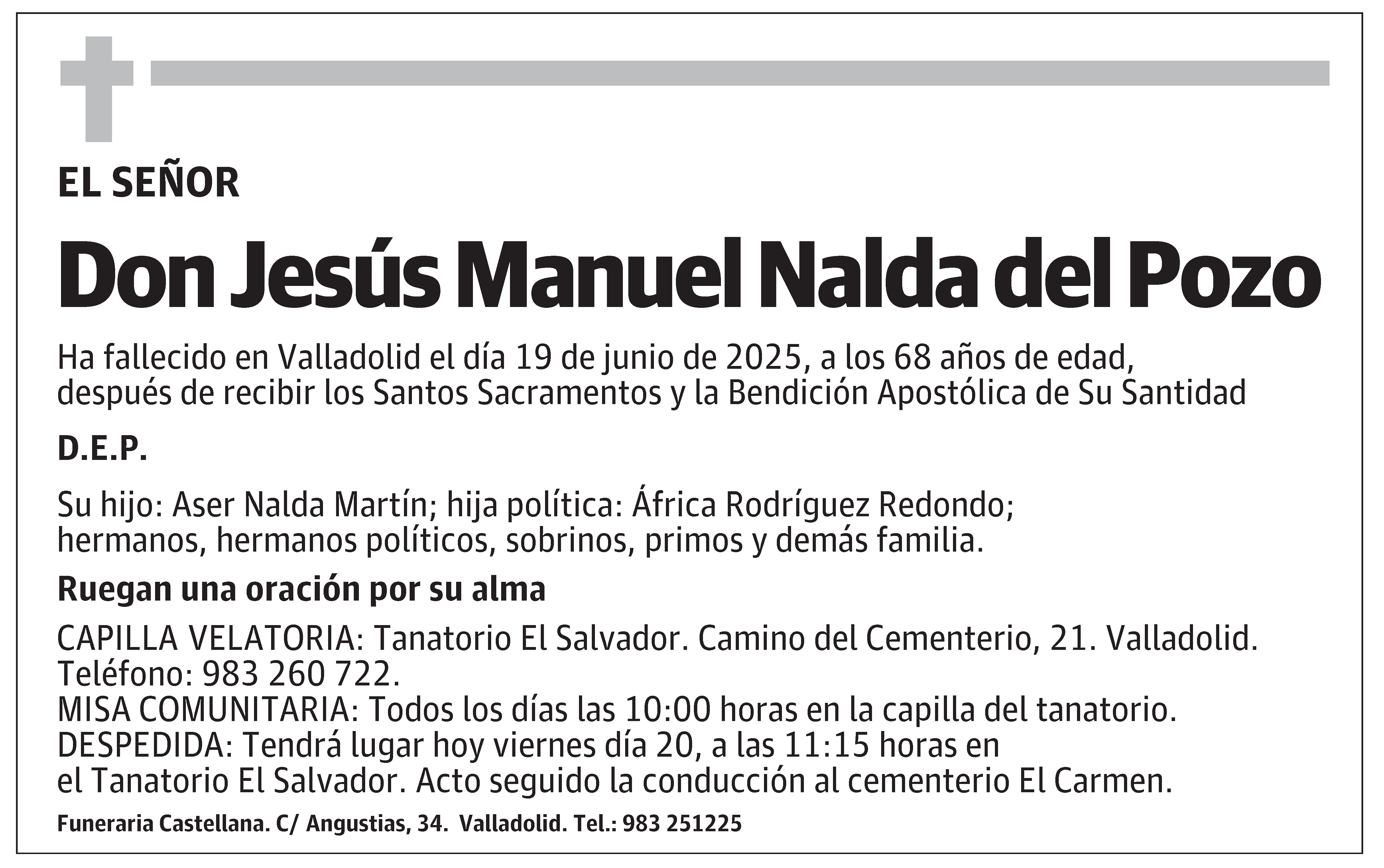 Jesús Manuel Nalda del Pozo