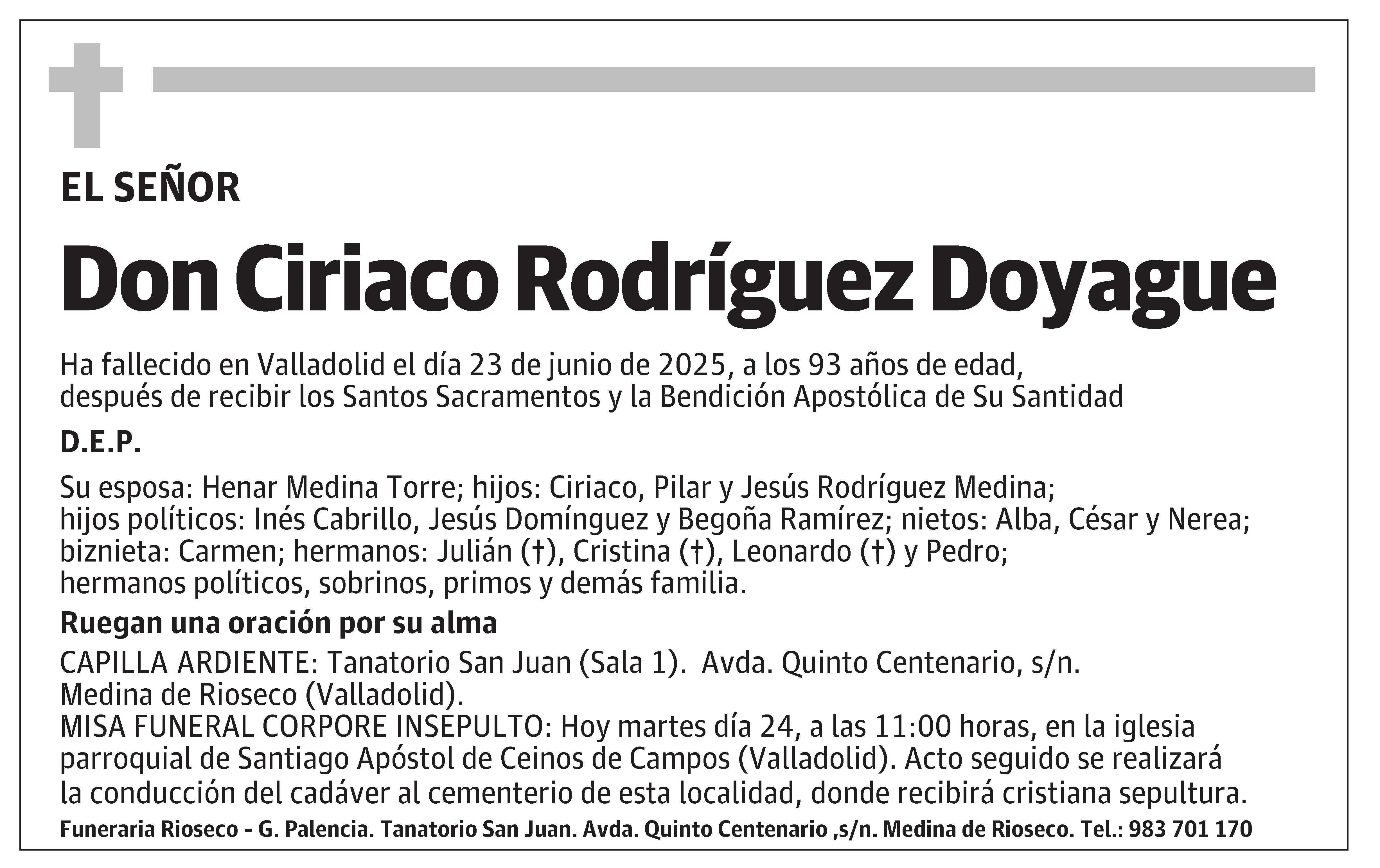 Ciriaco Rodríguez Doyague