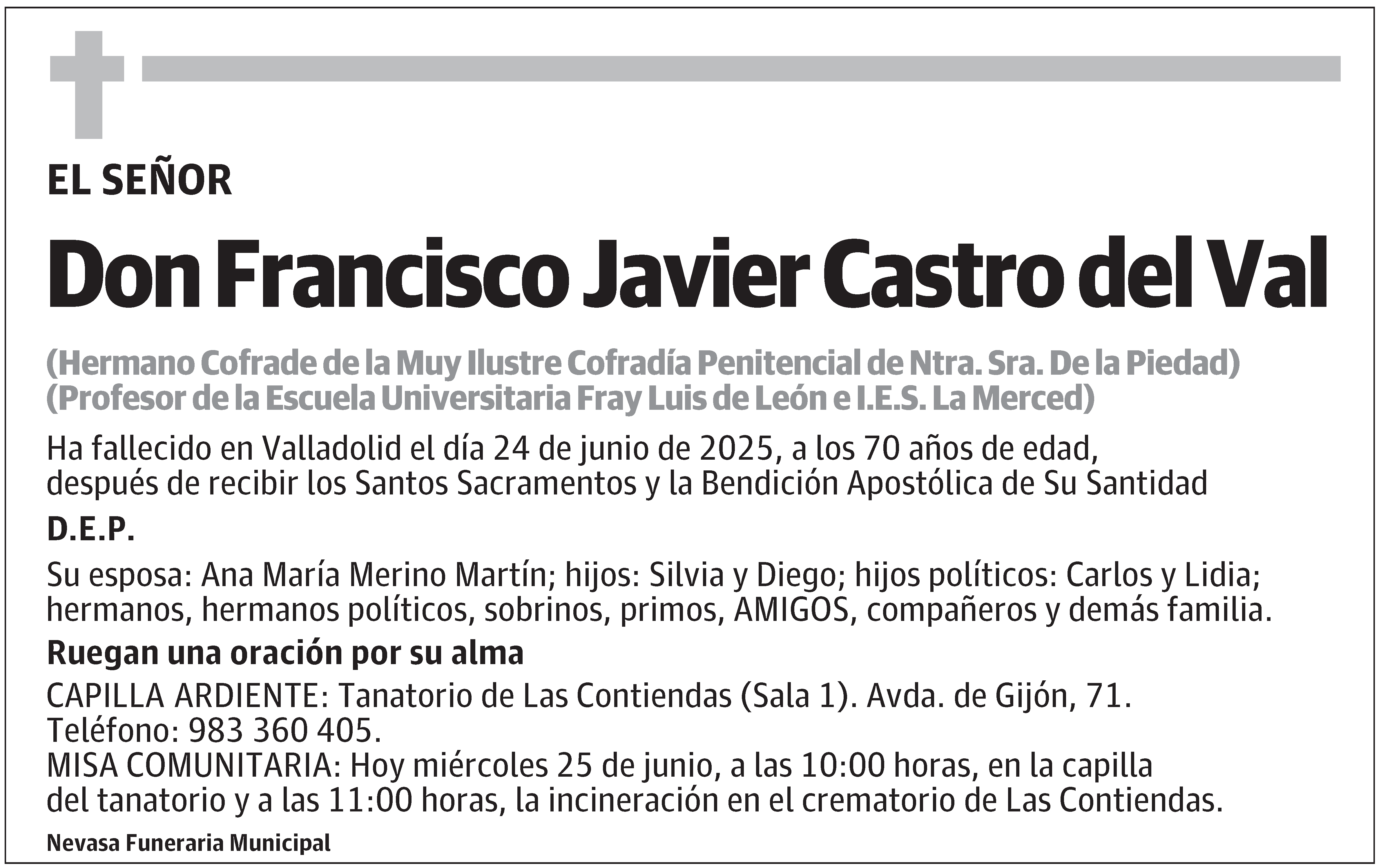 Francisco Javier Castro del Val