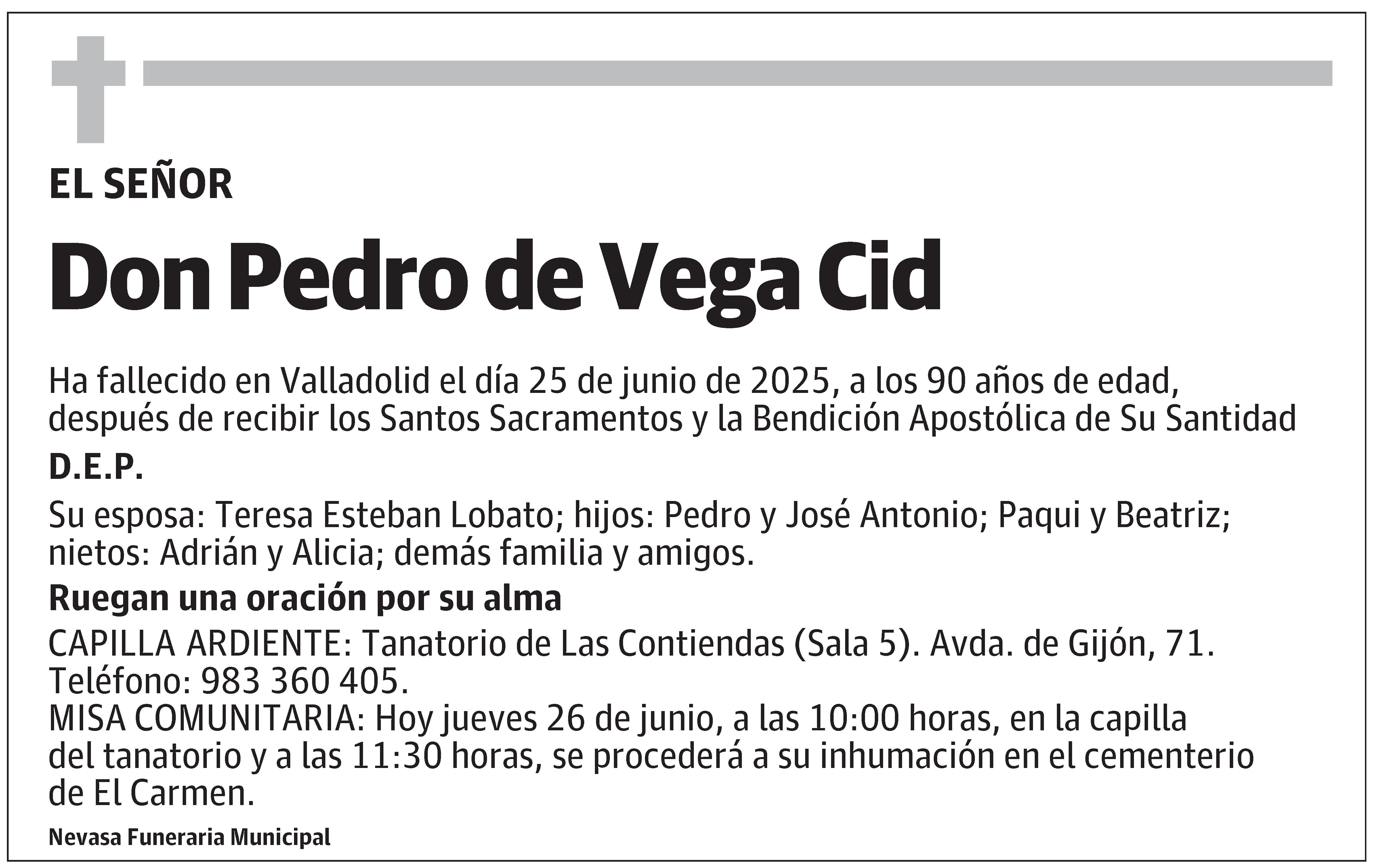 Pedro de Vega Cid