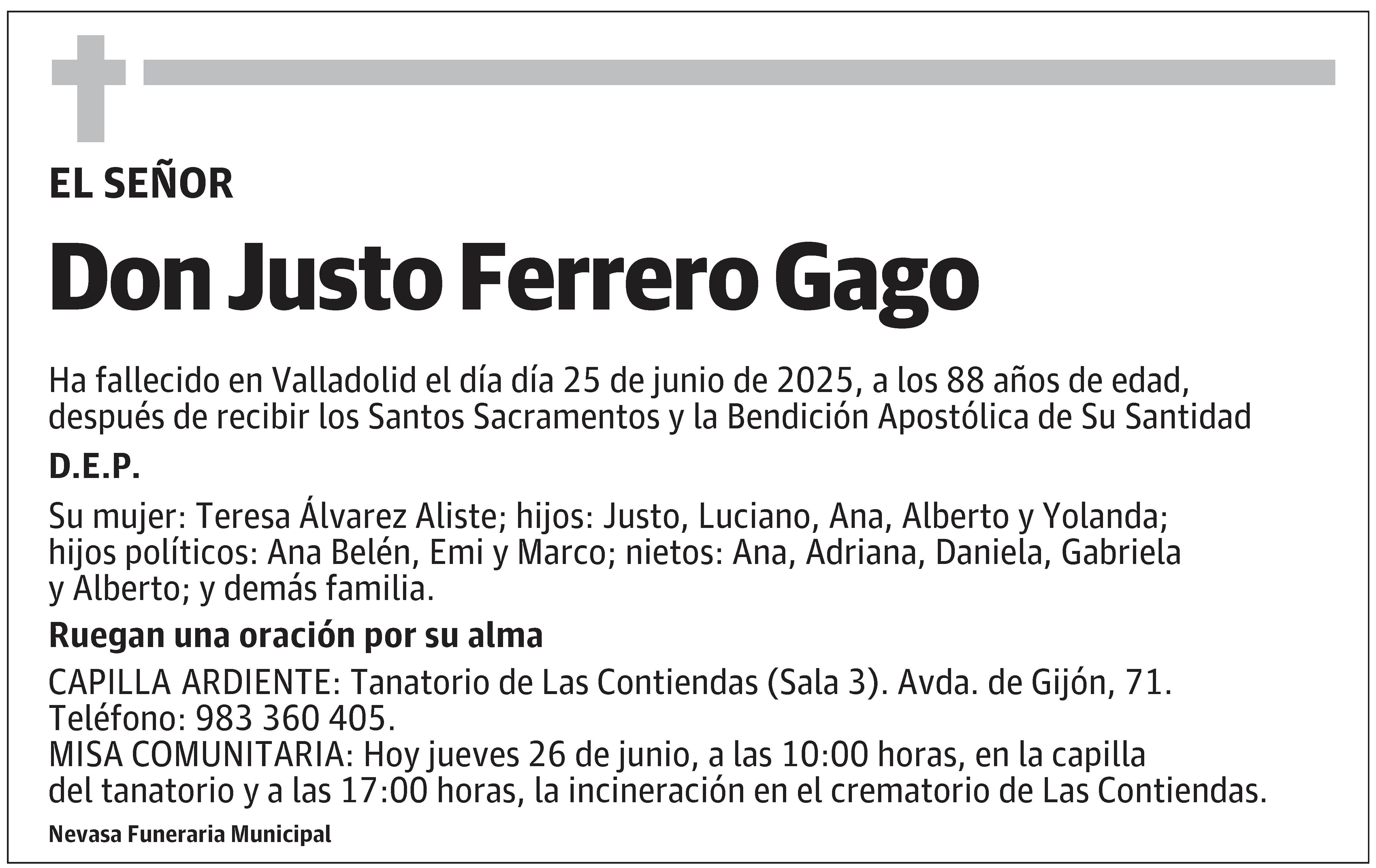 Justo Ferrero Gago