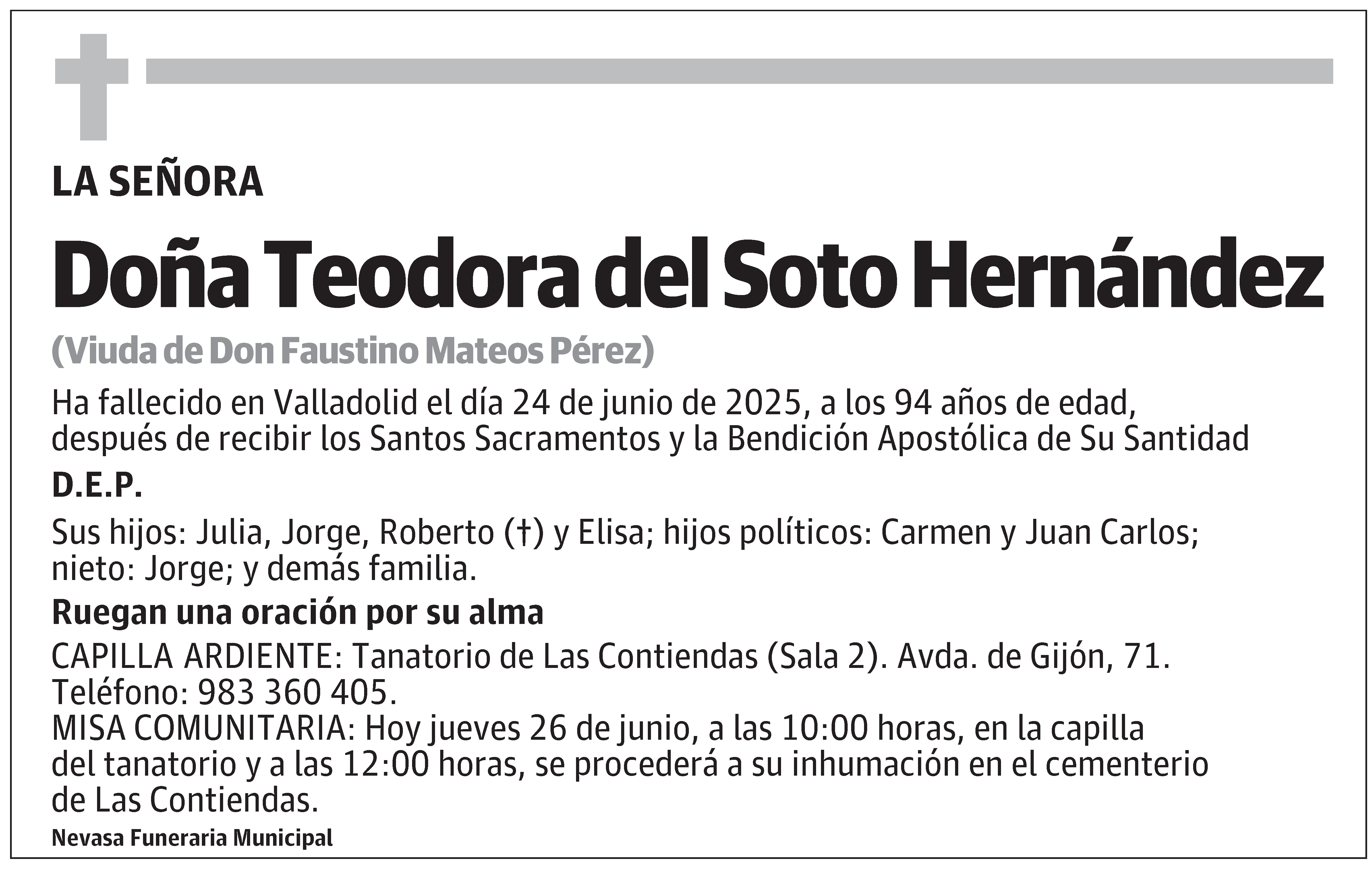 Teodora del Soto Hernández