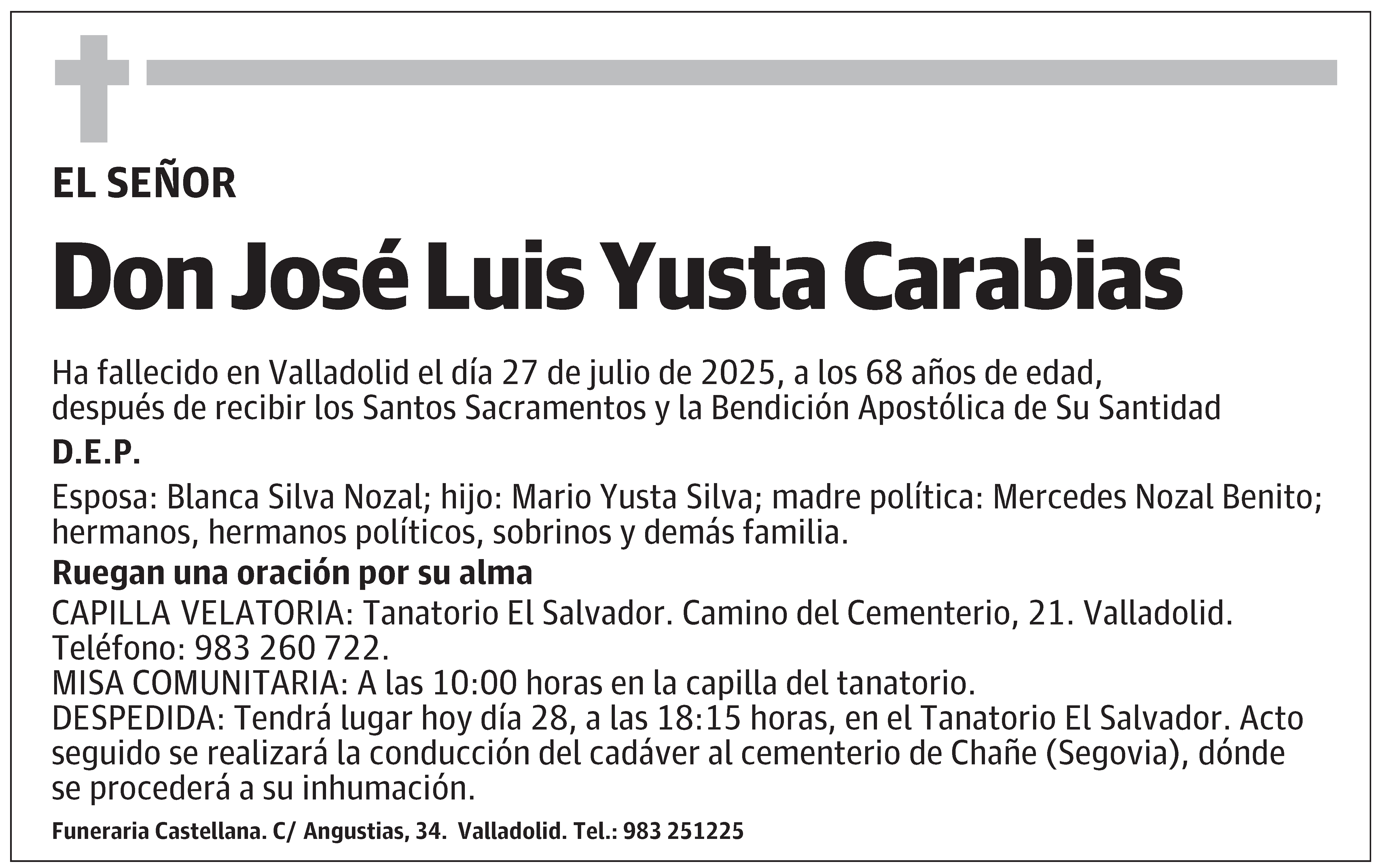 José Luis Yusta Carabias