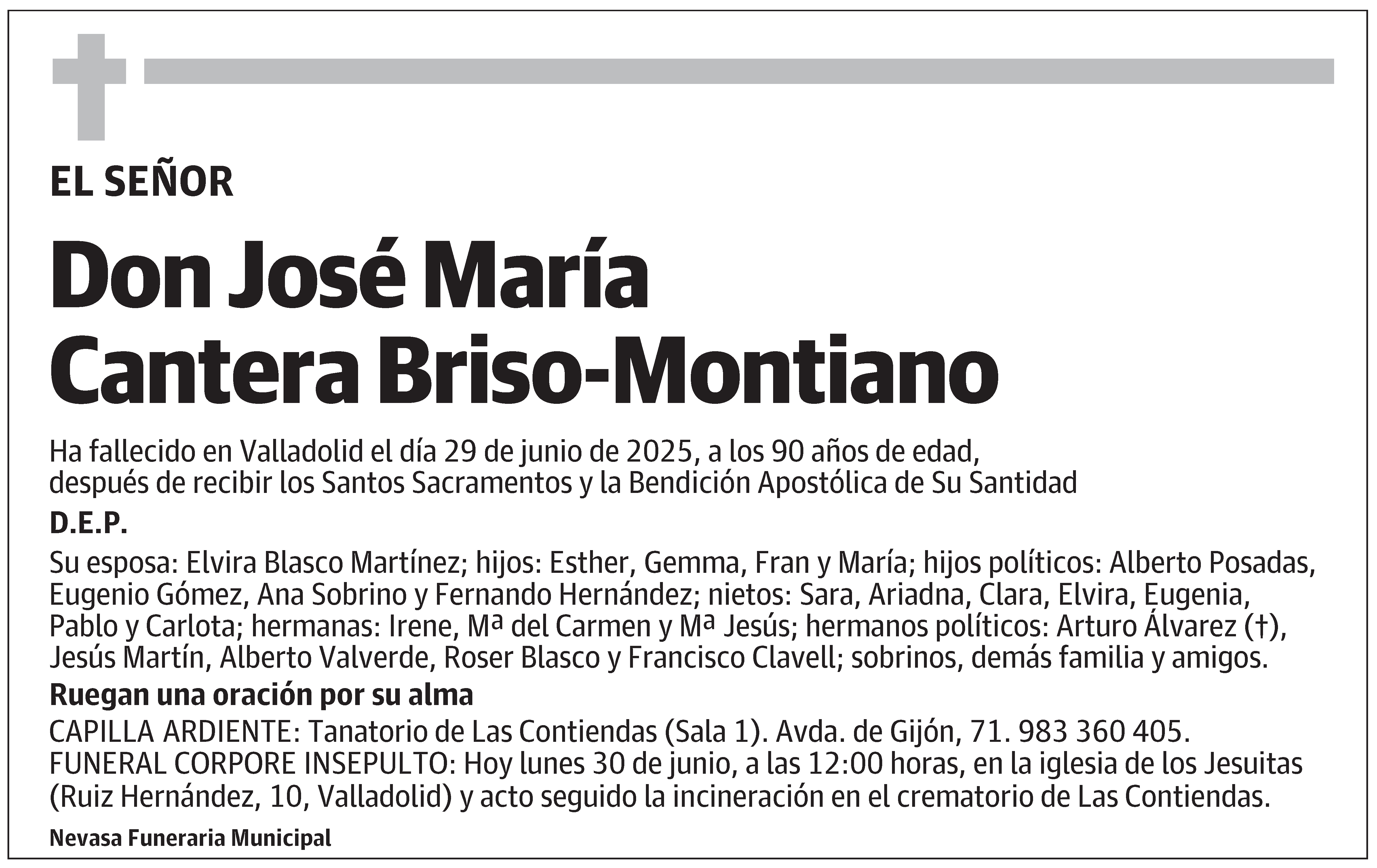José María Cantera Briso-Montiano
