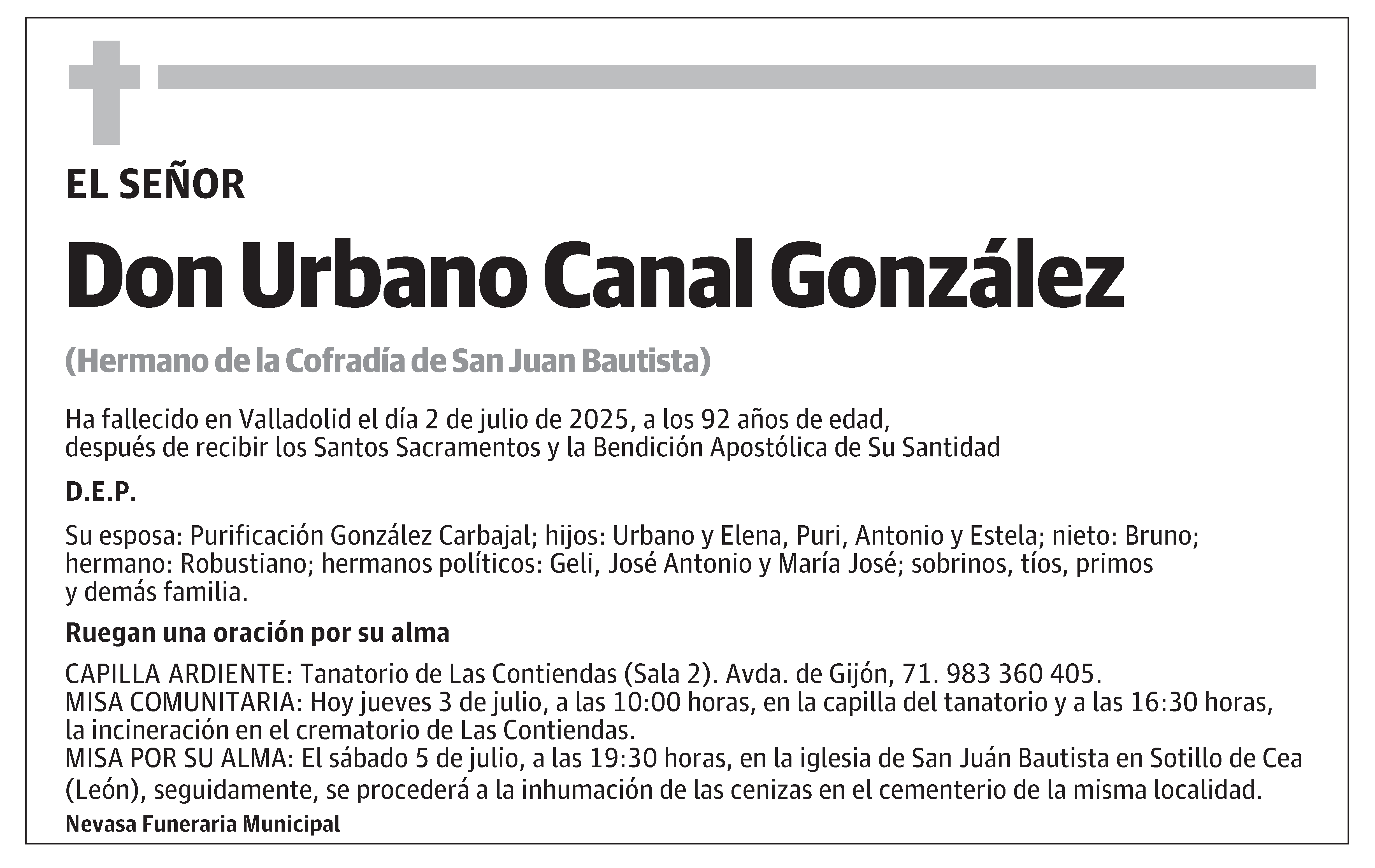 Urbano Canal González