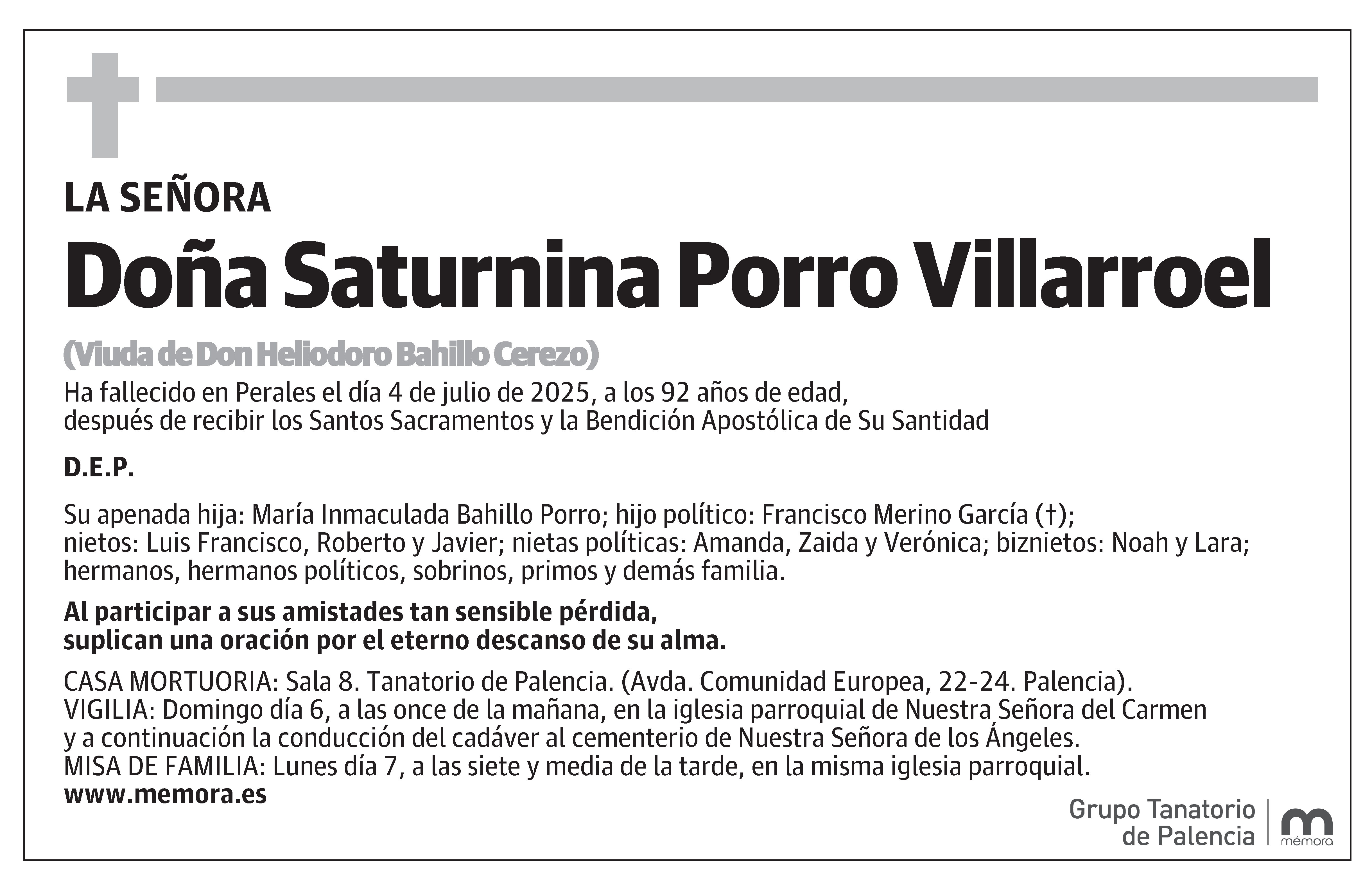 Saturnina Porro Villarroel