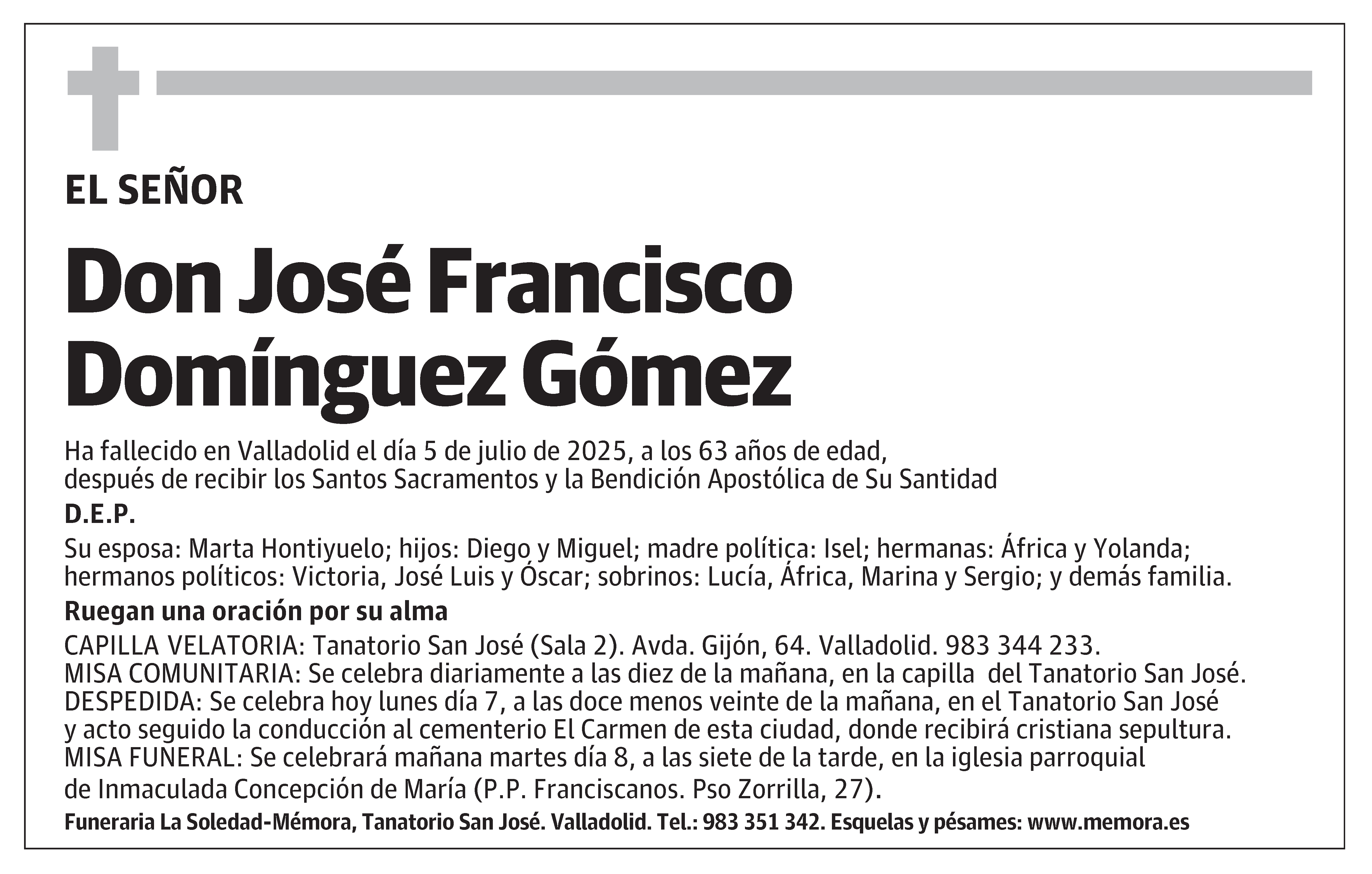 José Francisco Domínguez Gómez
