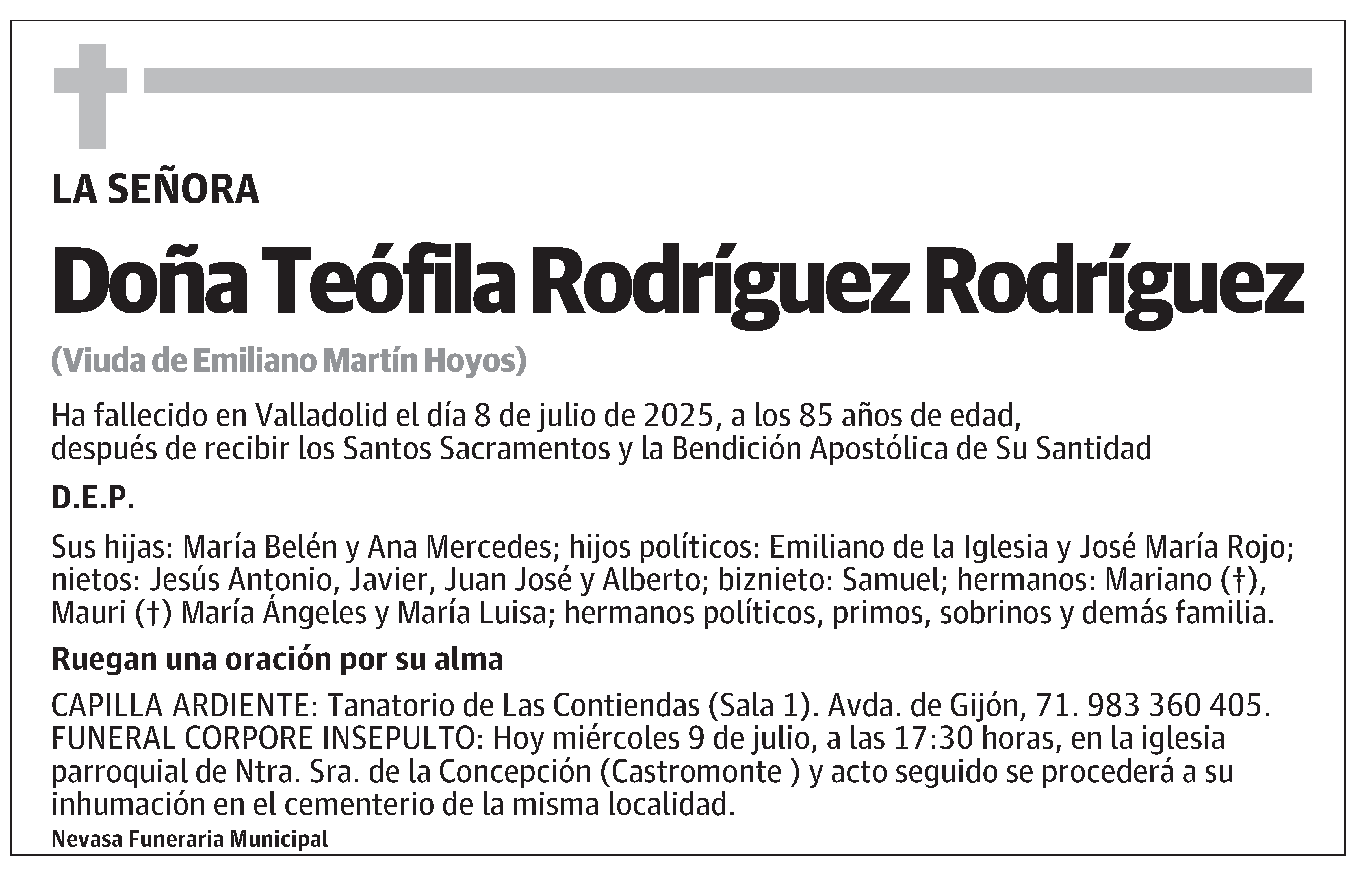 Teófila Rodríguez Rodríguez