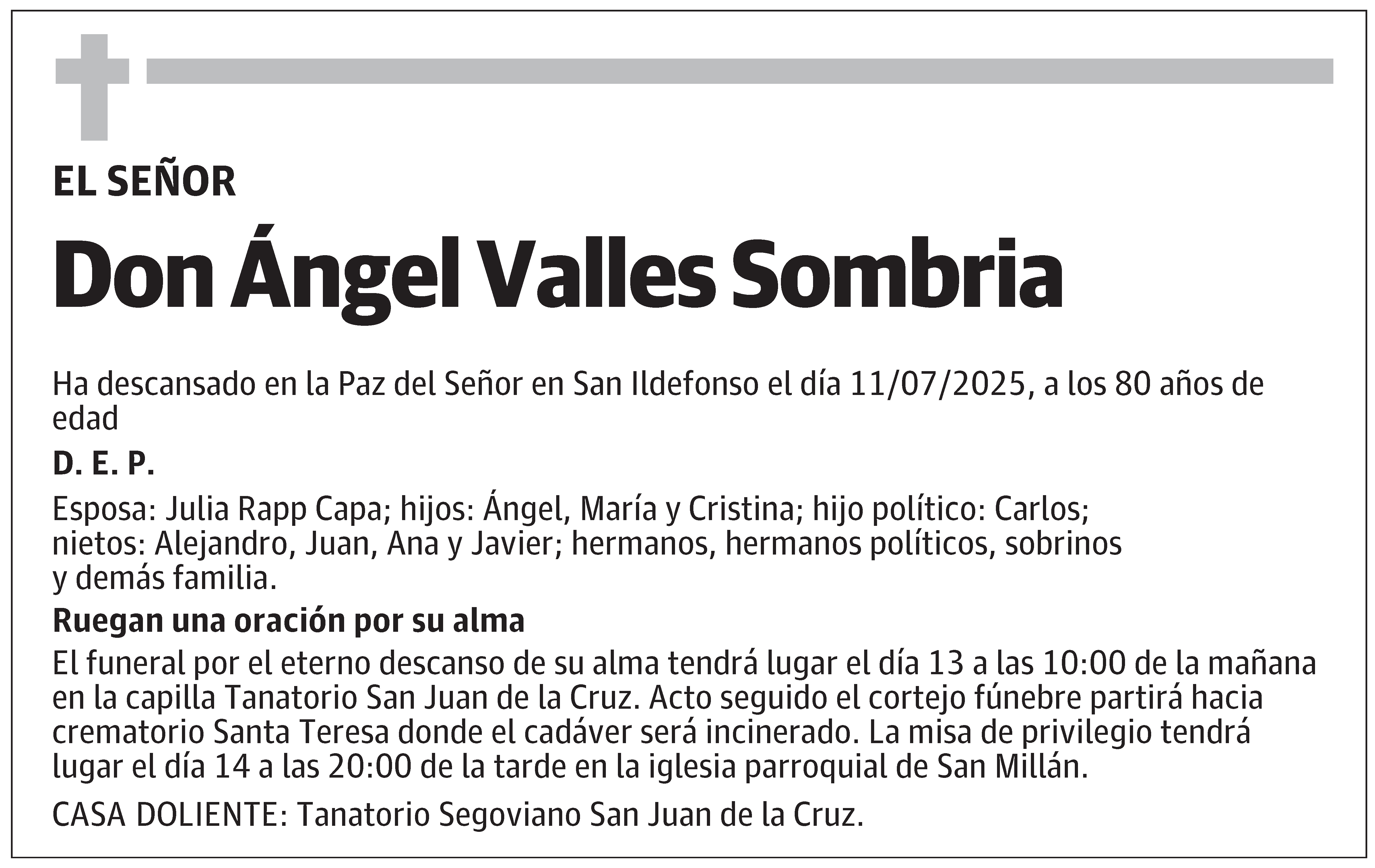 Ángel Valles Sombria