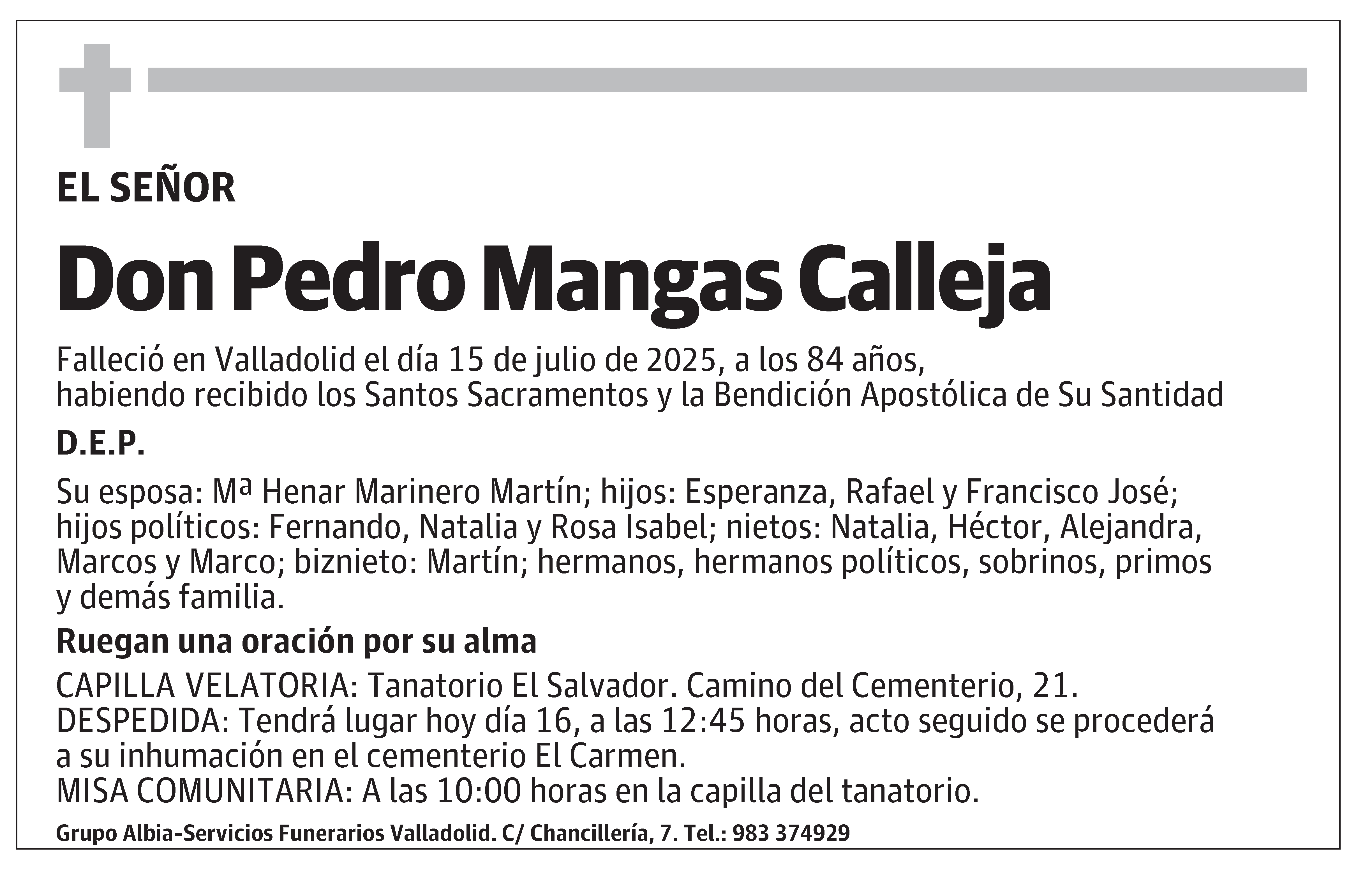 Pedro Mangas Calleja