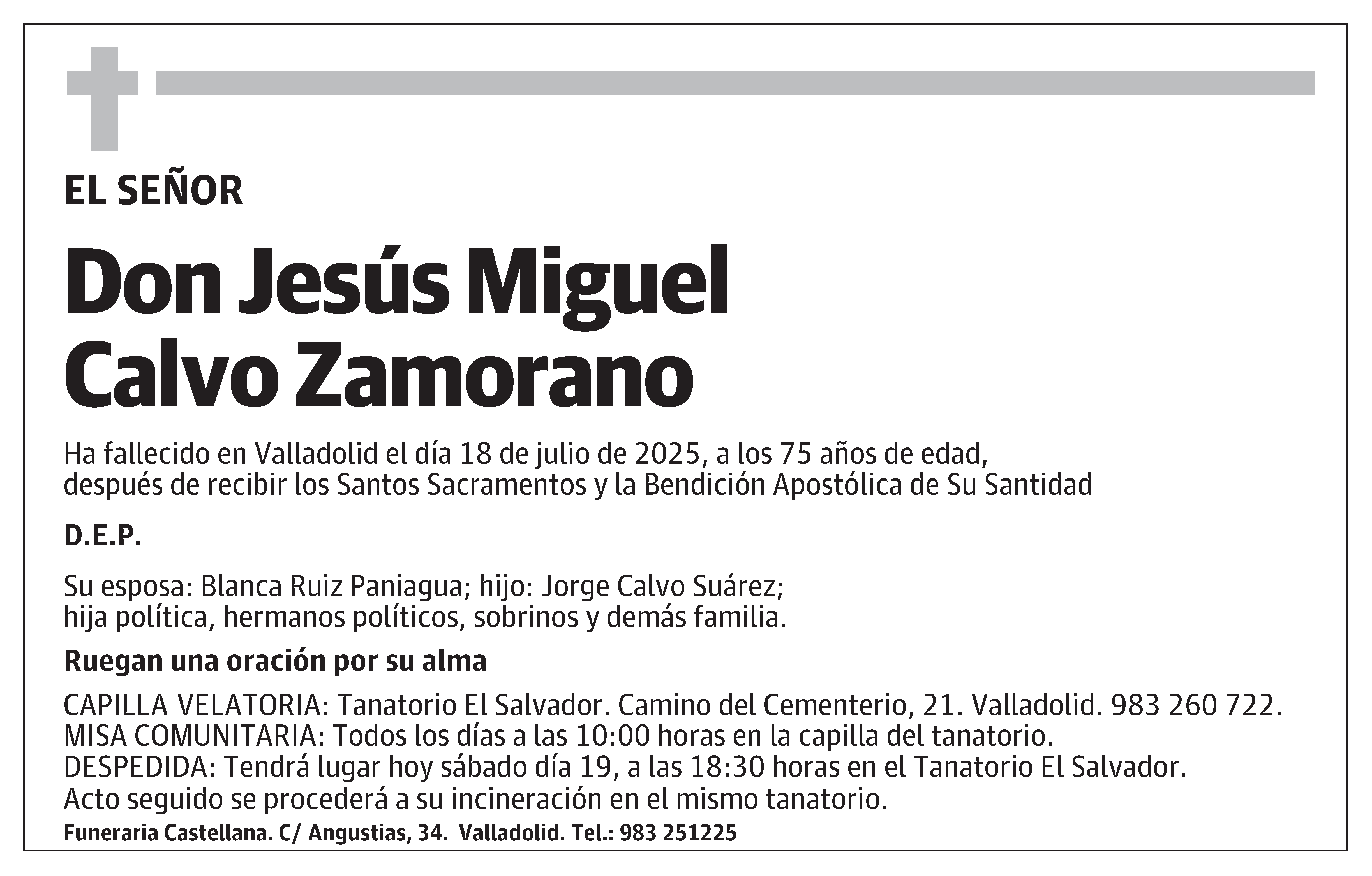 Jesús Miguel Calvo Zamorano