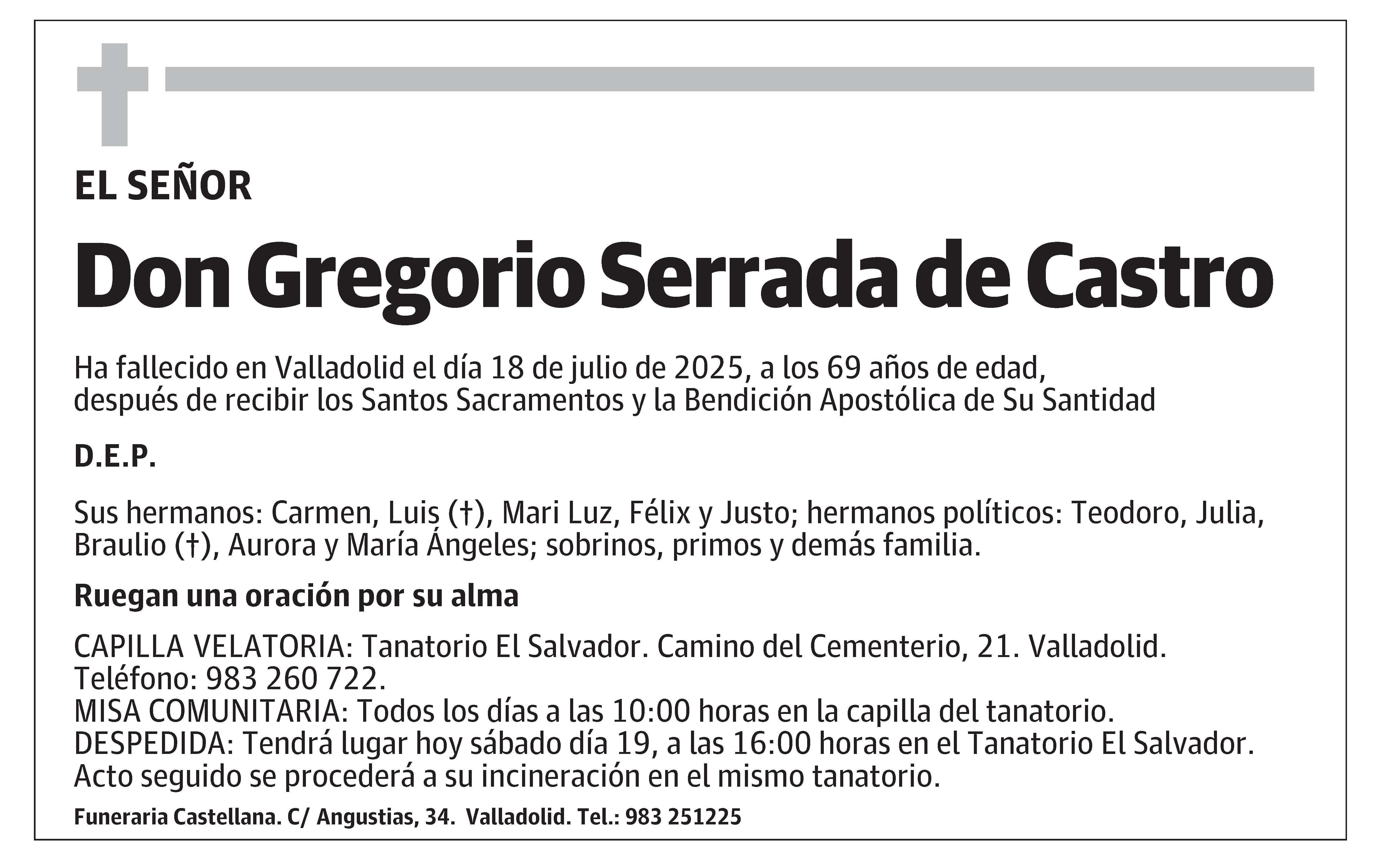 Gregorio Serrada de Castro