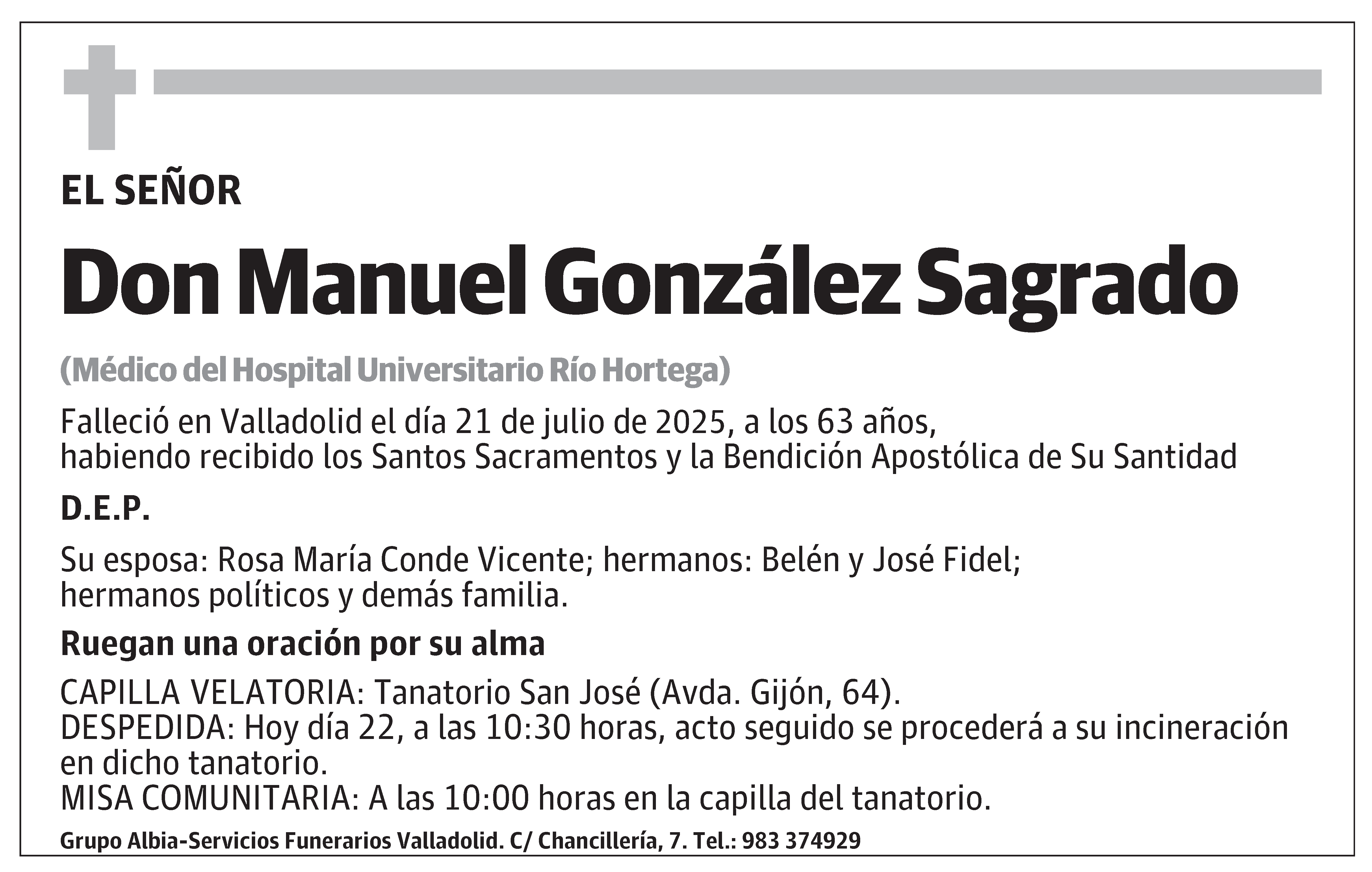 Manuel González Sagrado