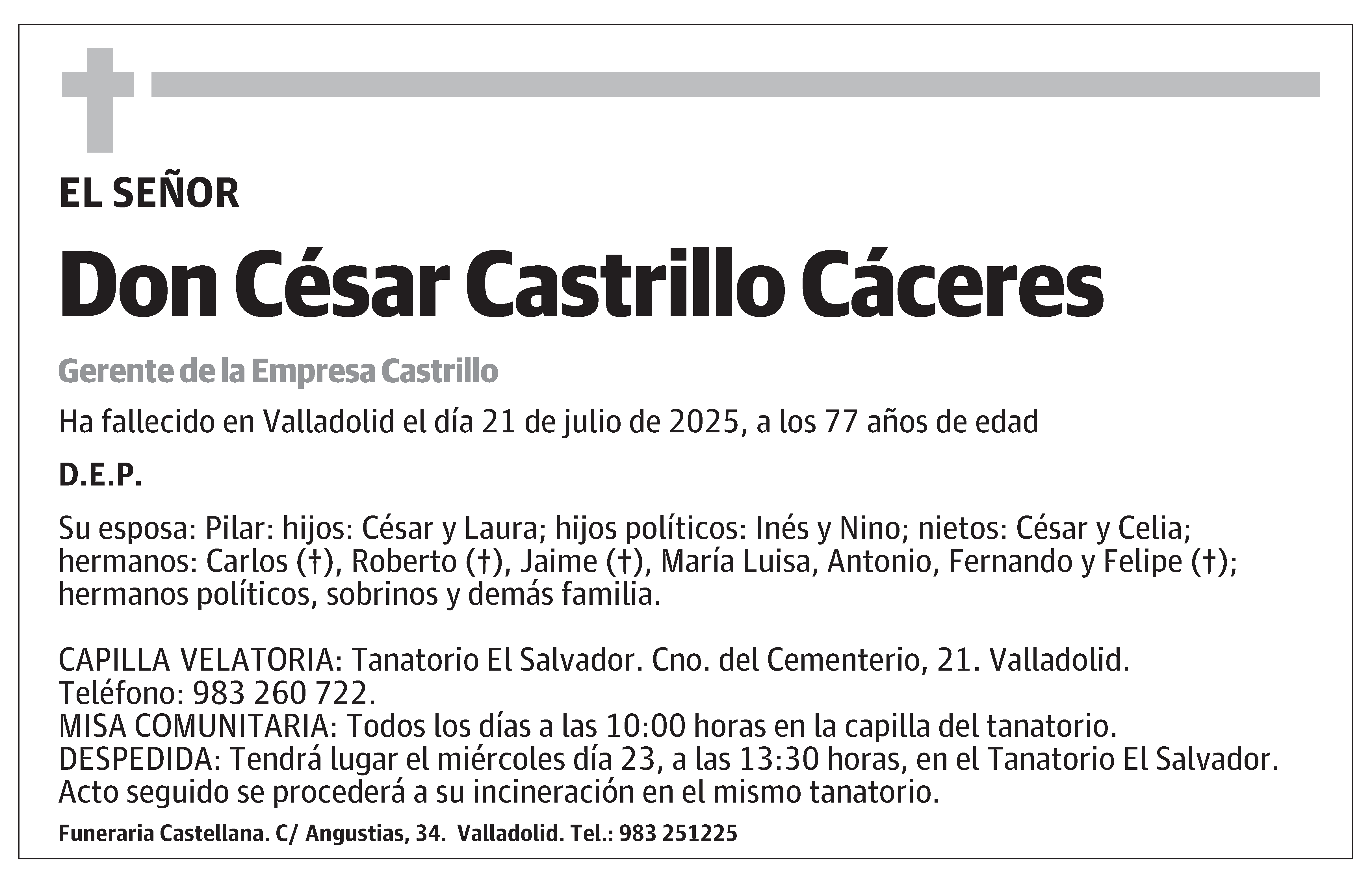 César Castrillo Cáceres