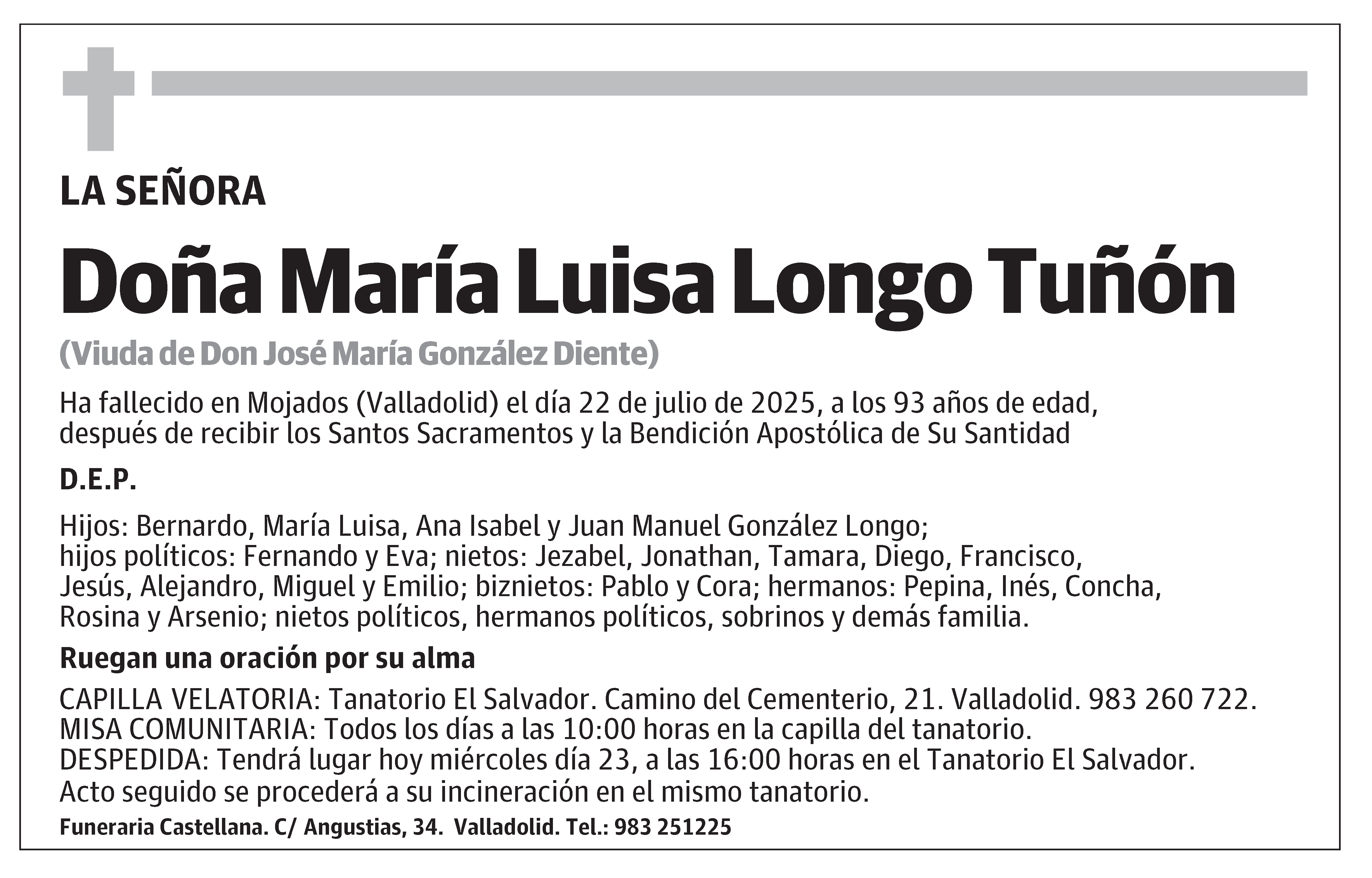 María Luisa Longo Tuñón