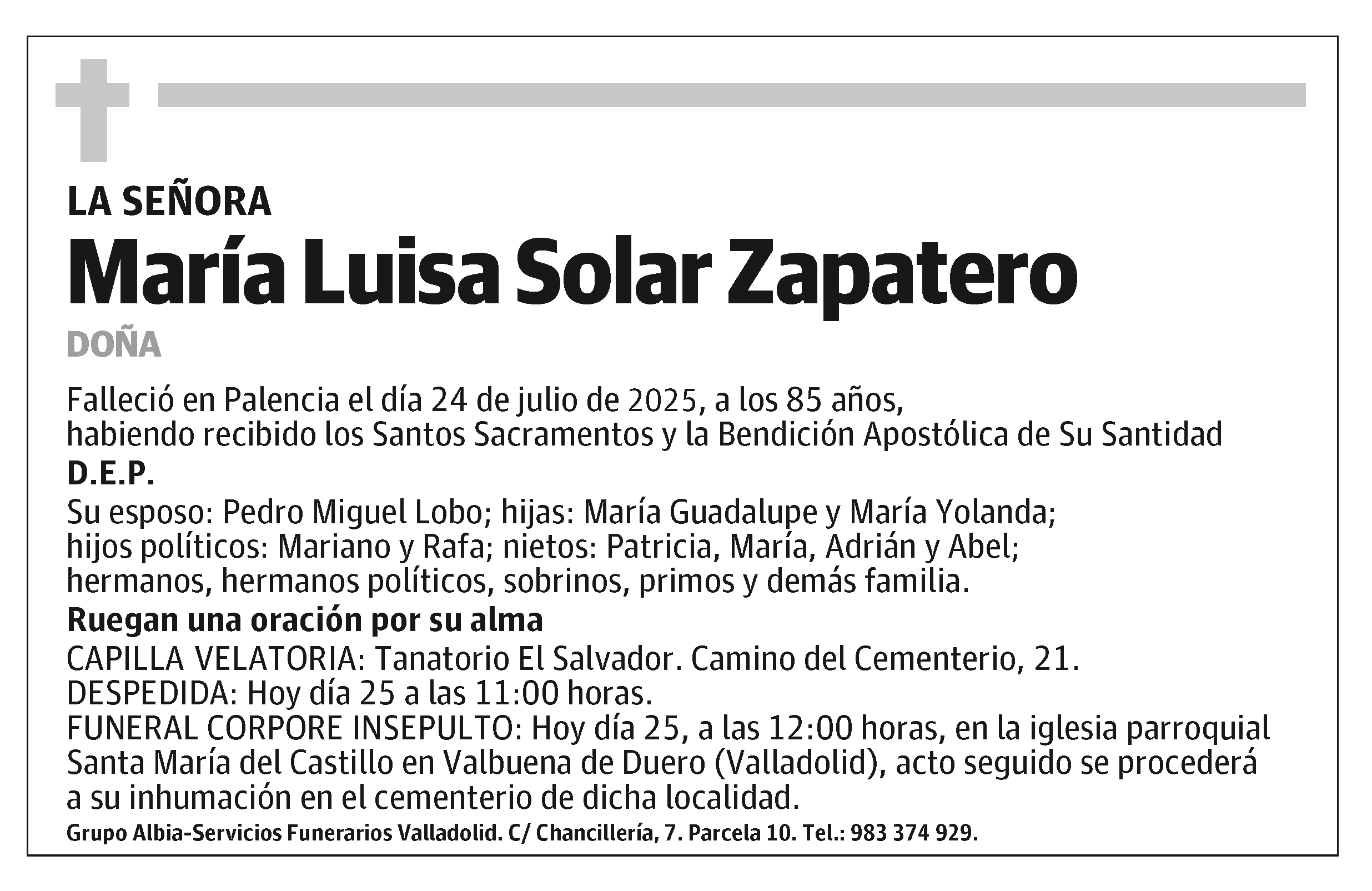 María Luisa Solar Zapatero