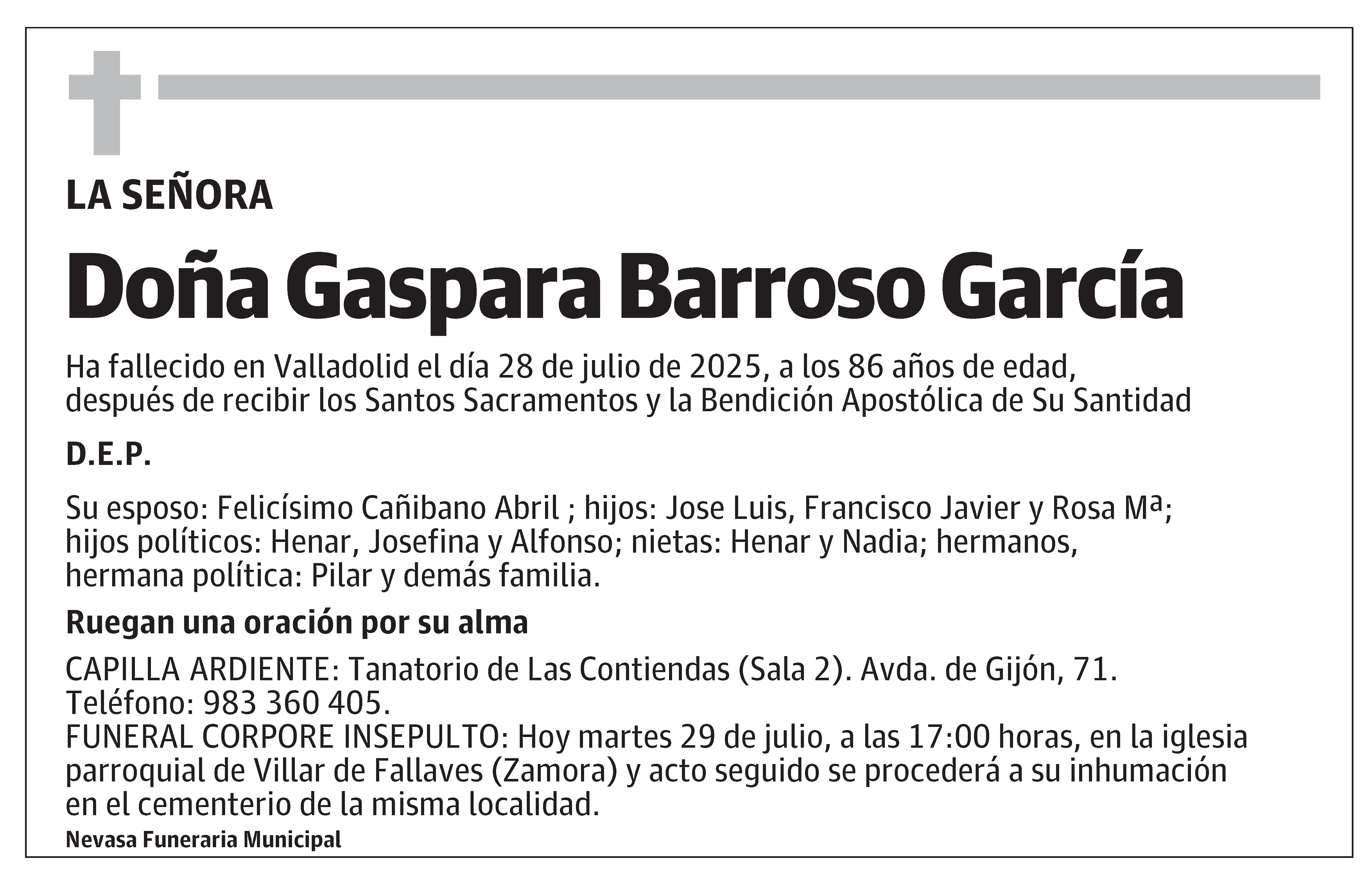 Gaspara Barroso García