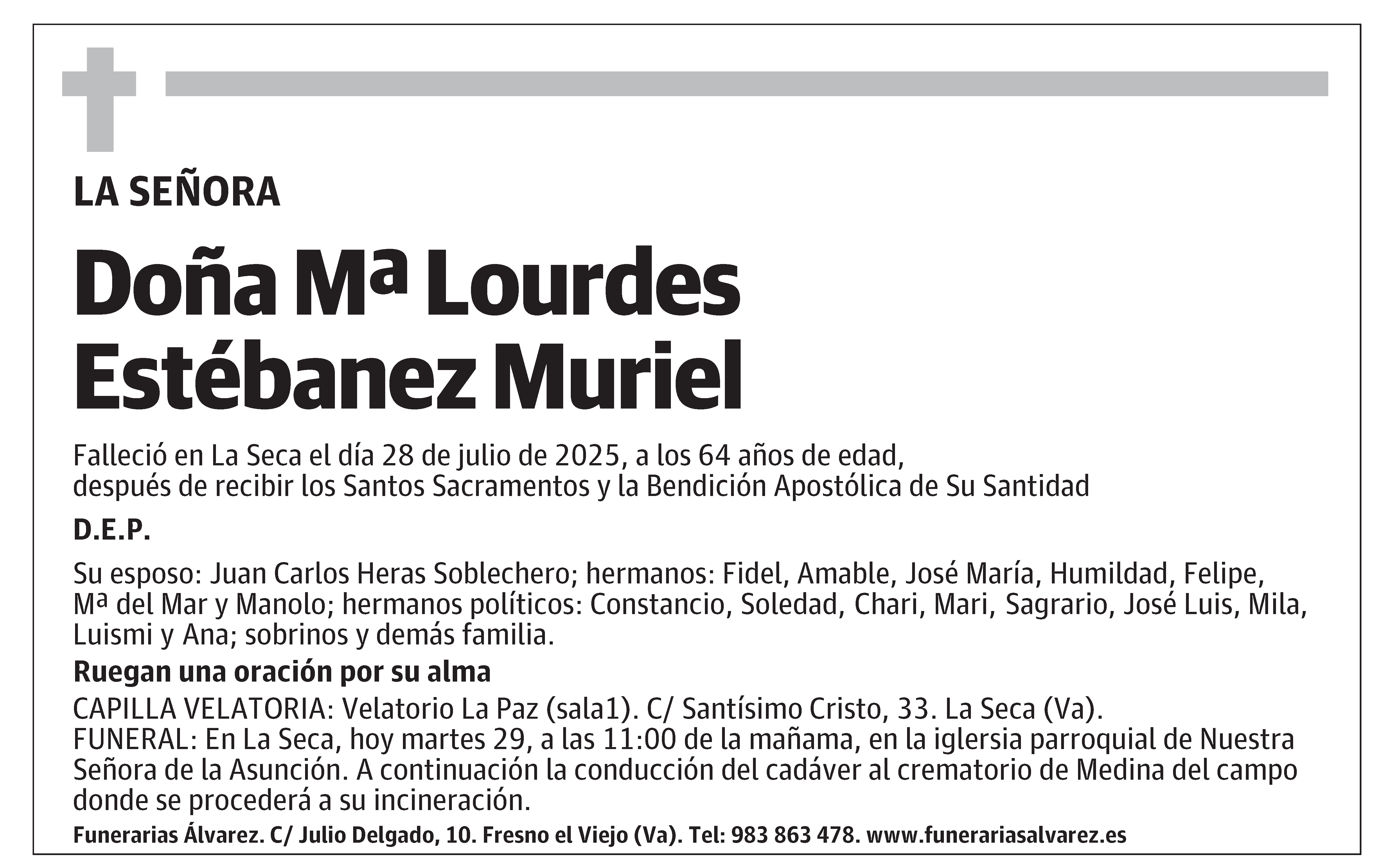 Mª Lourdes Estébanez Muriel