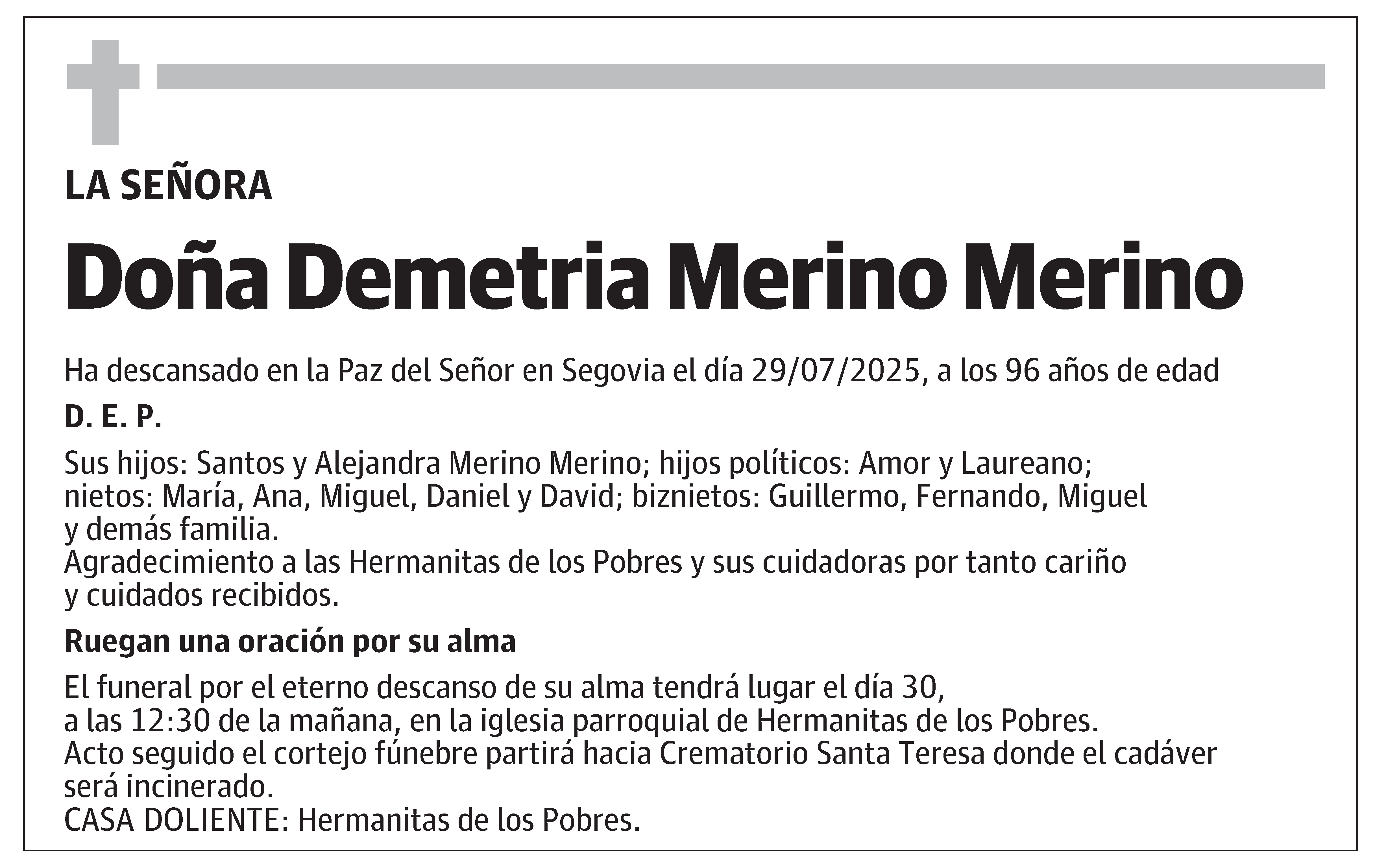 Demetria Merino Merino