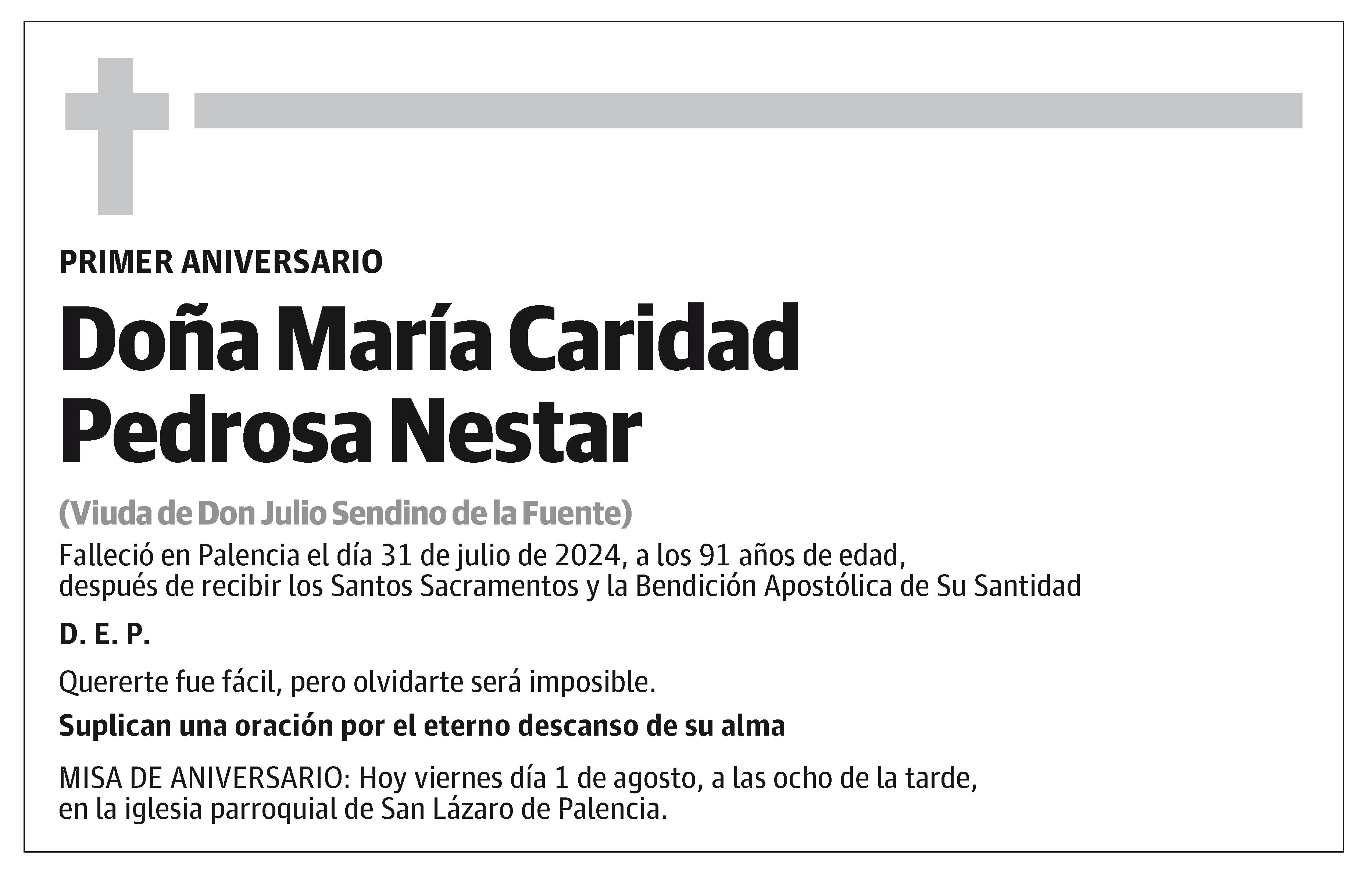 María Caridad Pedrosa Nestar