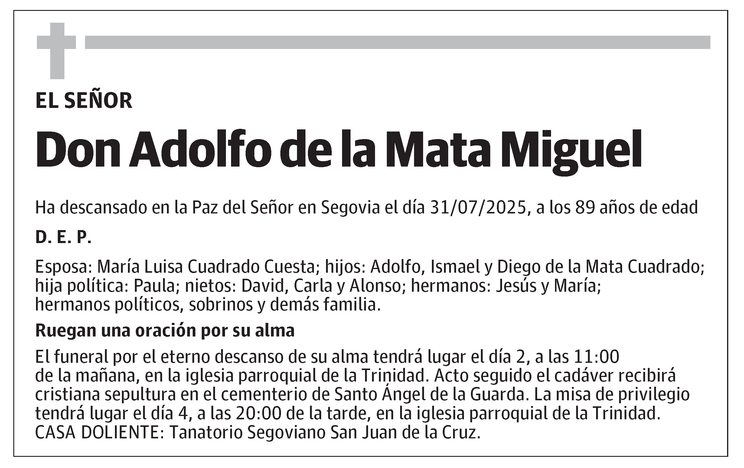Adolfo de la Mata Miguel