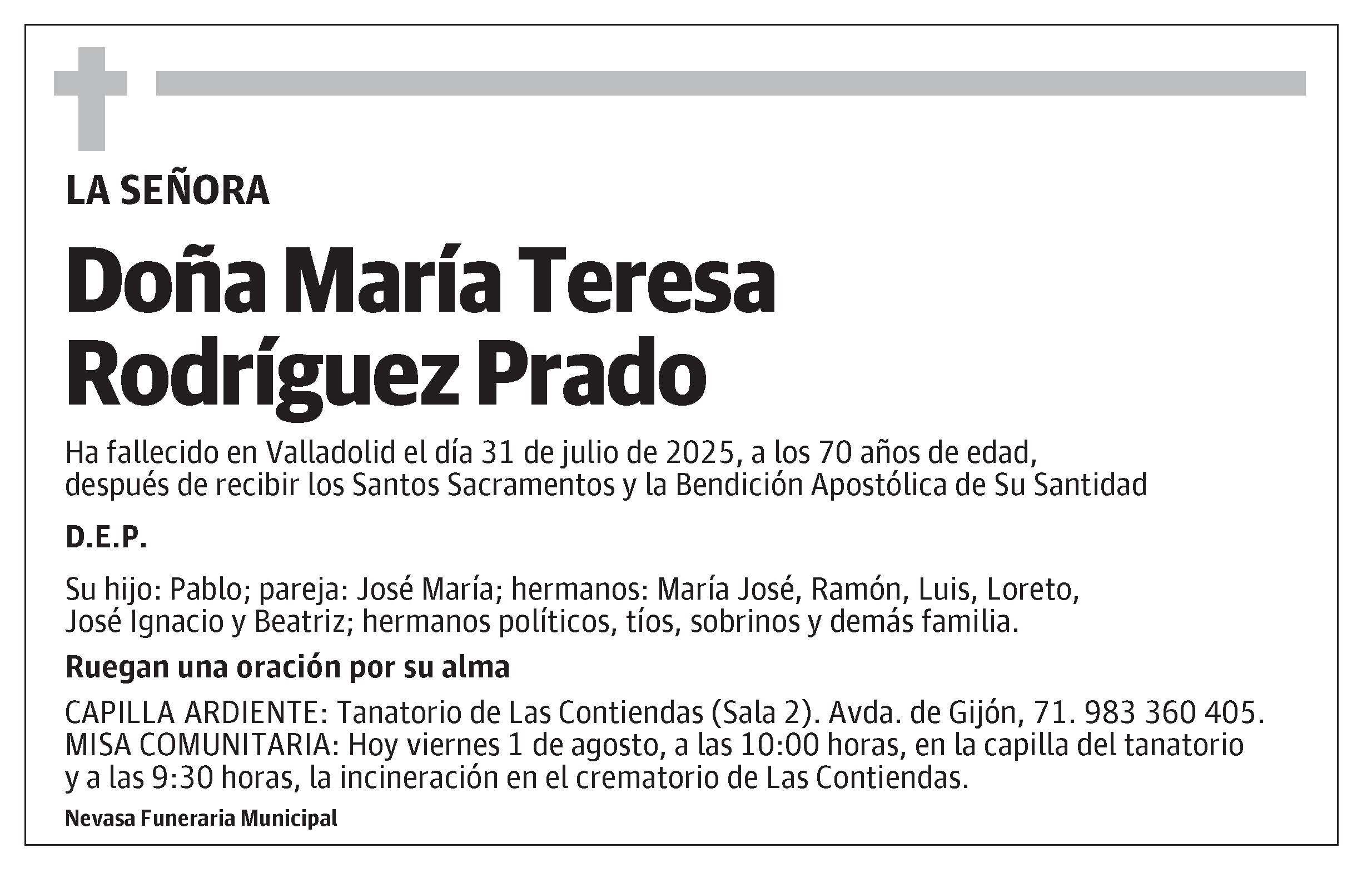 María Teresa Rodríguez Prado