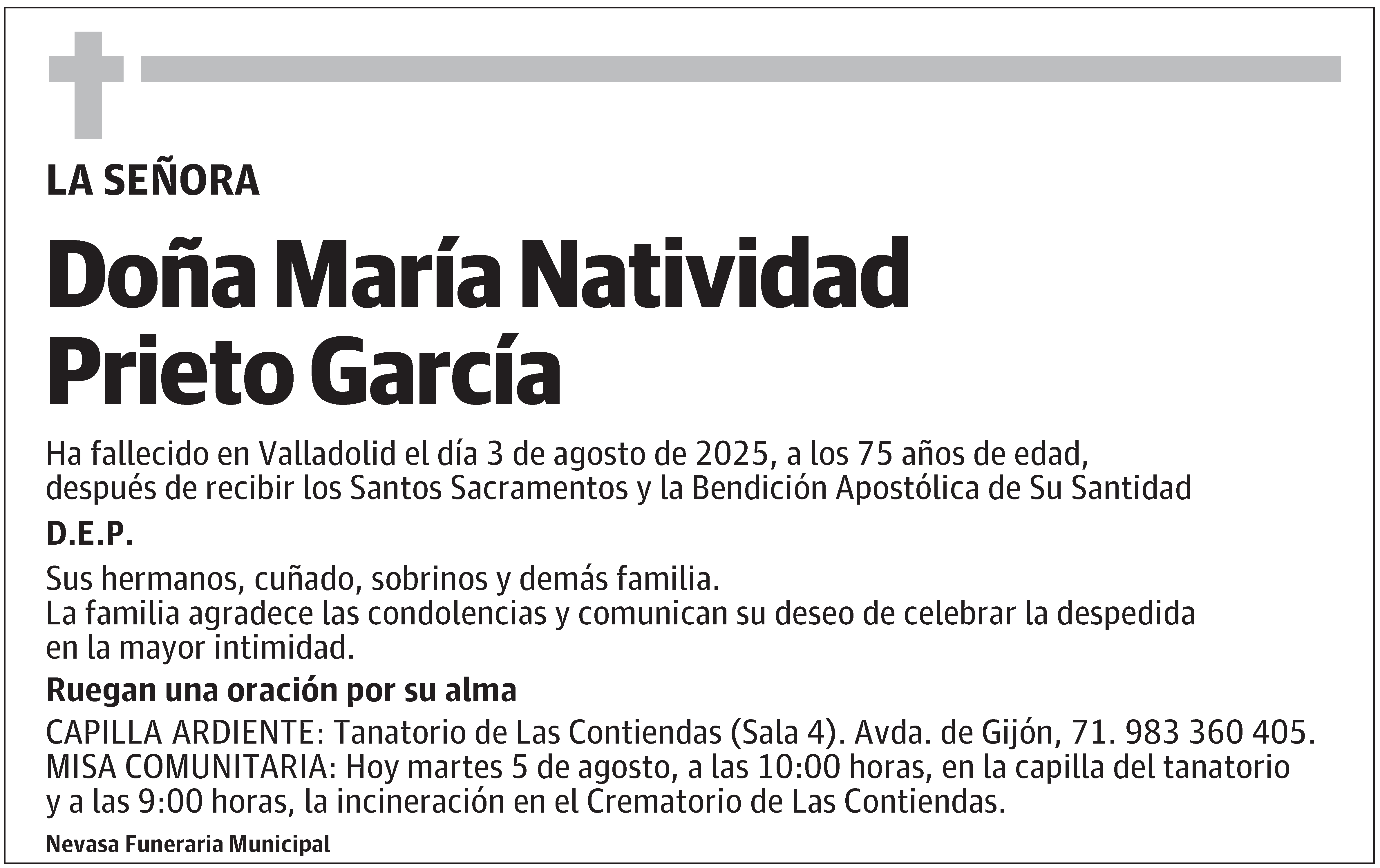 María Natividad Prieto García