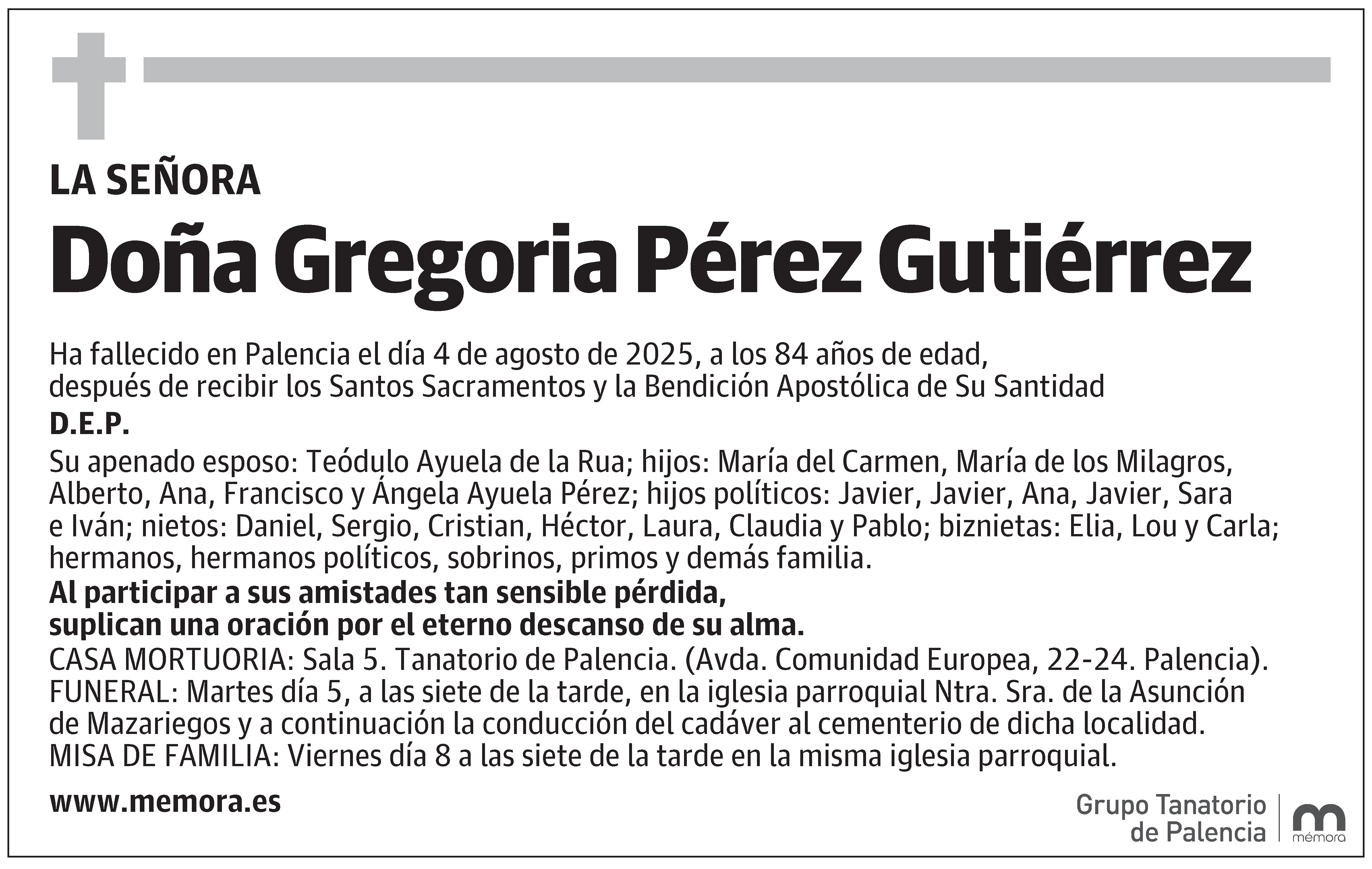 Gregoria Pérez Gutiér