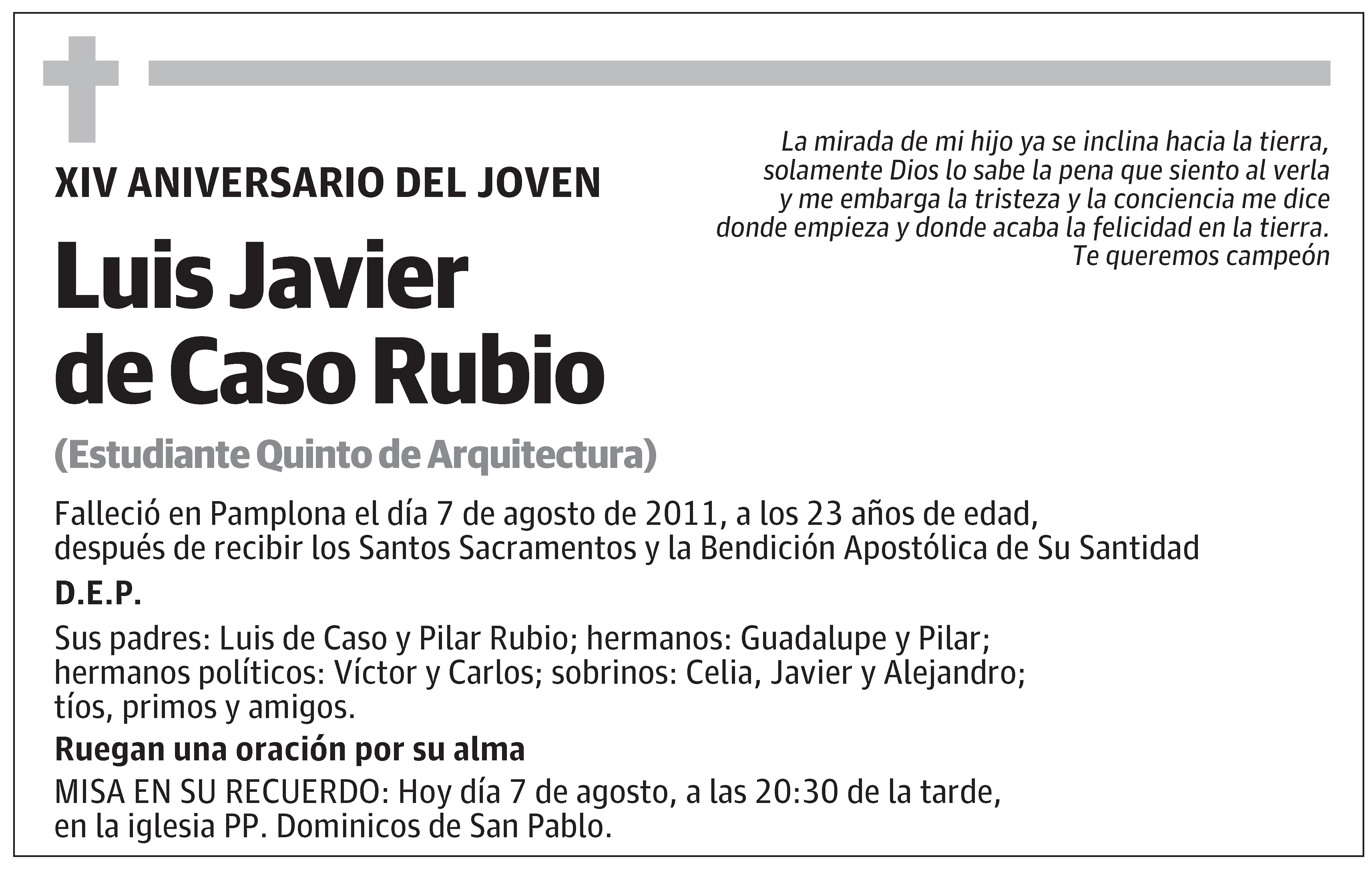 Luis Javier de Caso Rubio