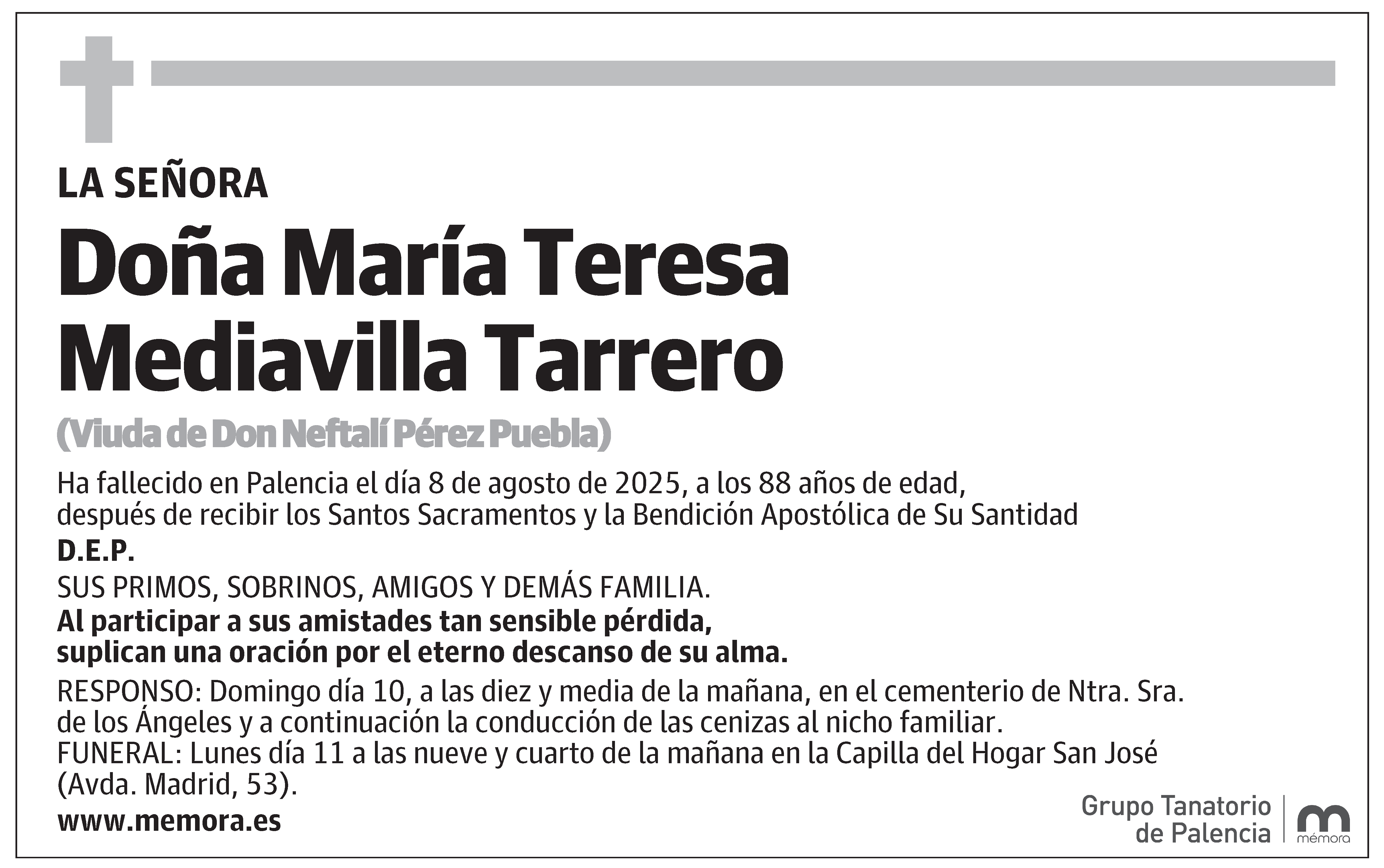 María Teresa Mediavilla Tarrero