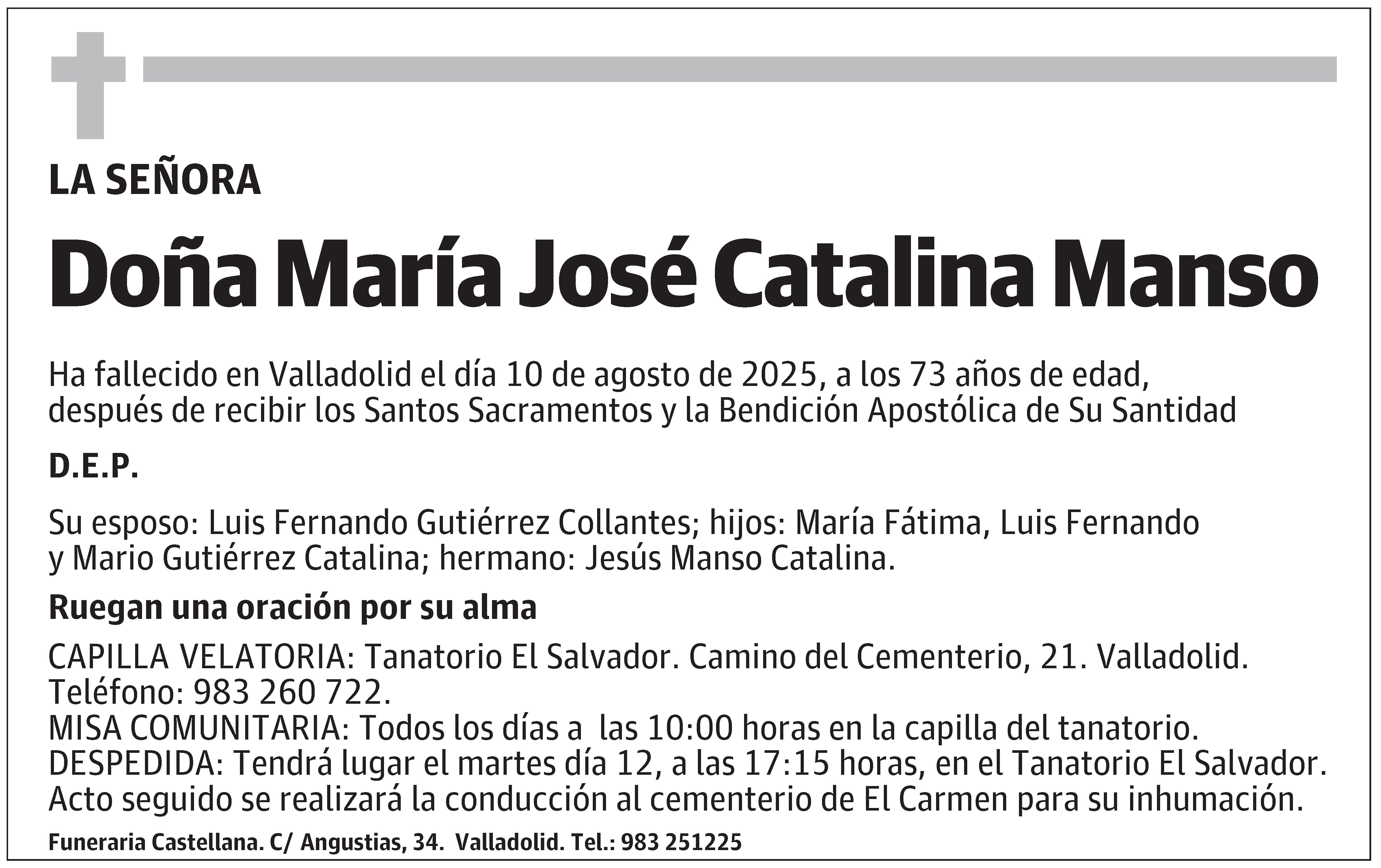 María José Catalina Manso