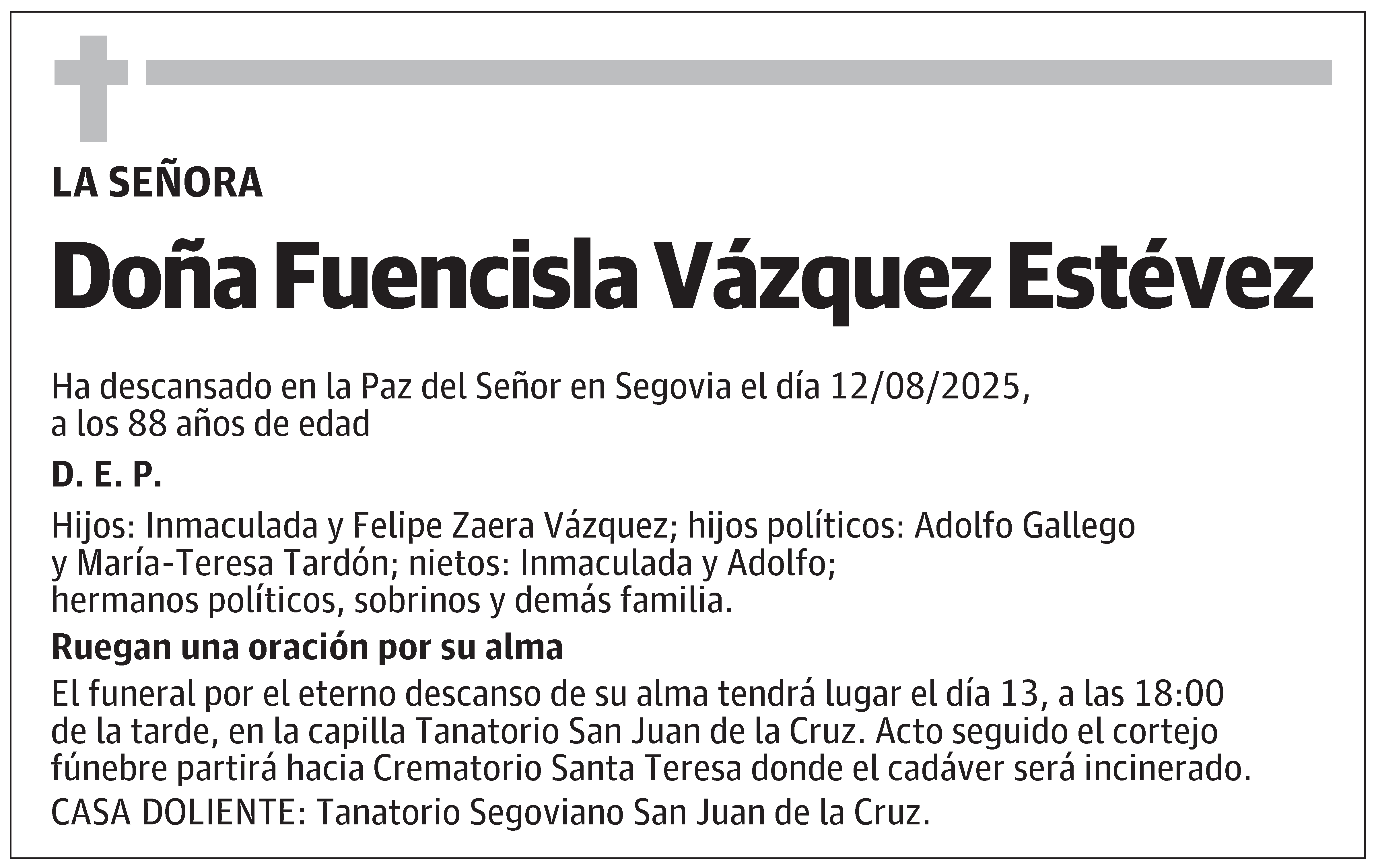 Fuencisla Vázquez Estévez